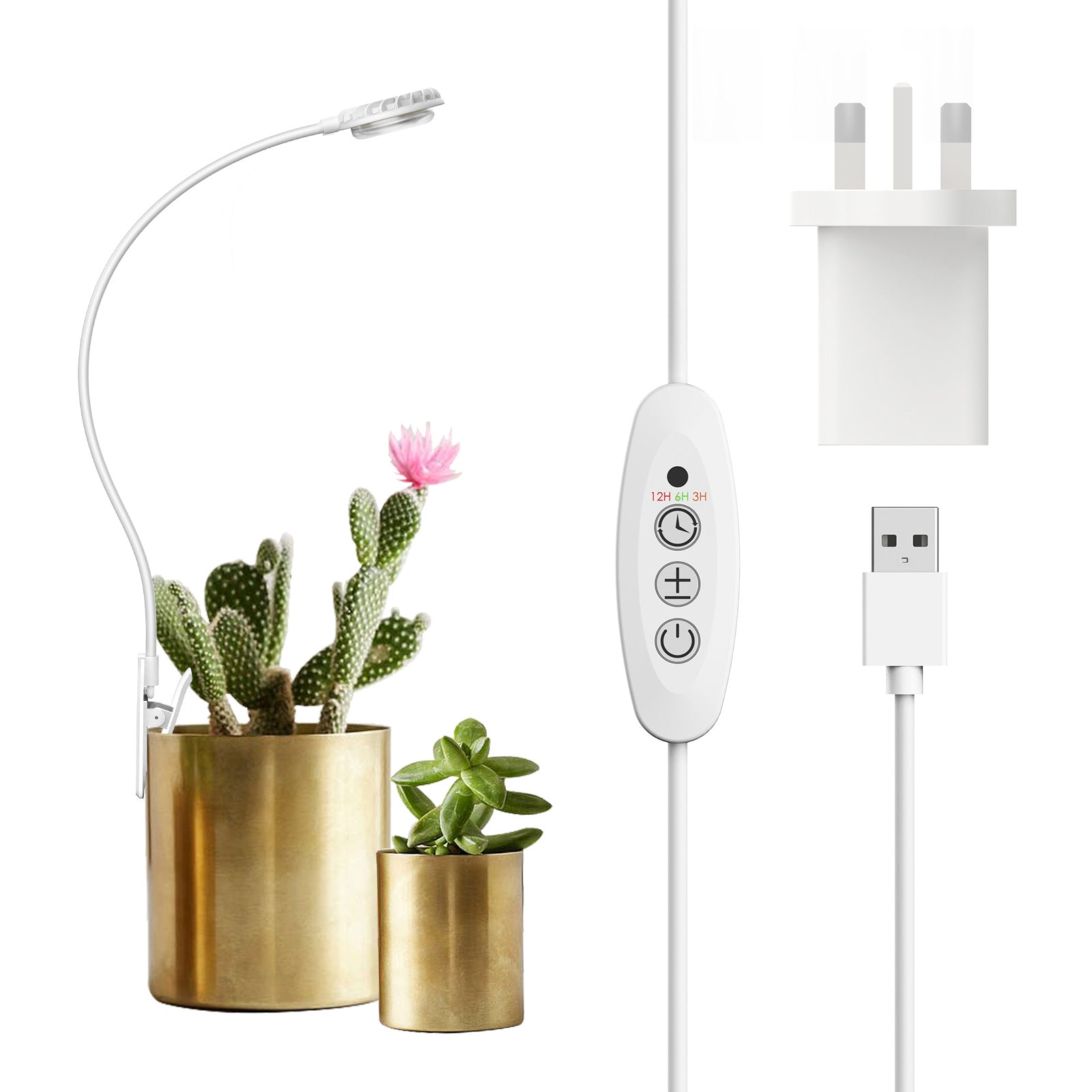 Lampada LED per coltivazione SANSI da 4,5 W con clip per vaso (SOLO UE/Regno Unito)