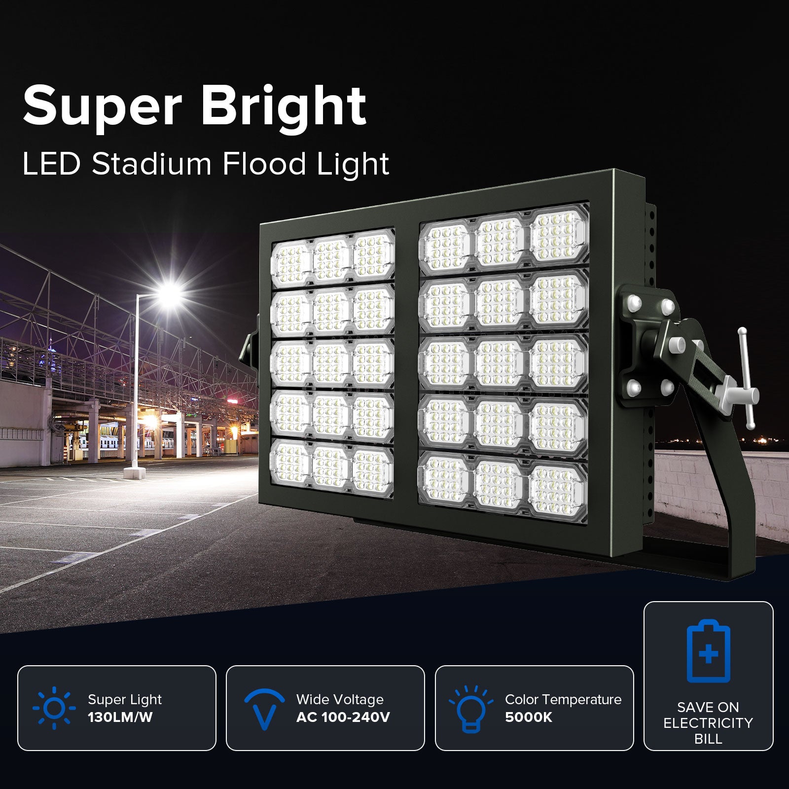 SANSI 600W-1000W LED Stadium Floodlight