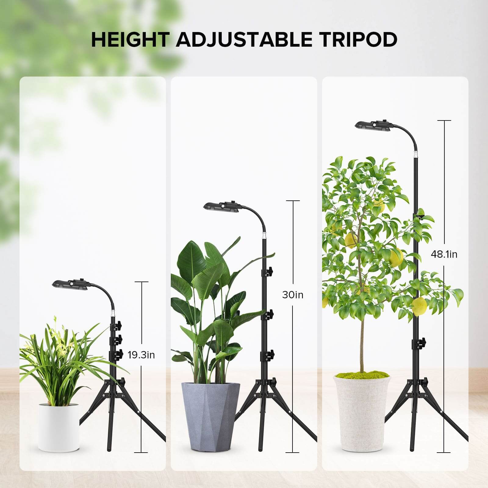 Lampada da coltivazione a LED SANSI da 45 W con treppiede