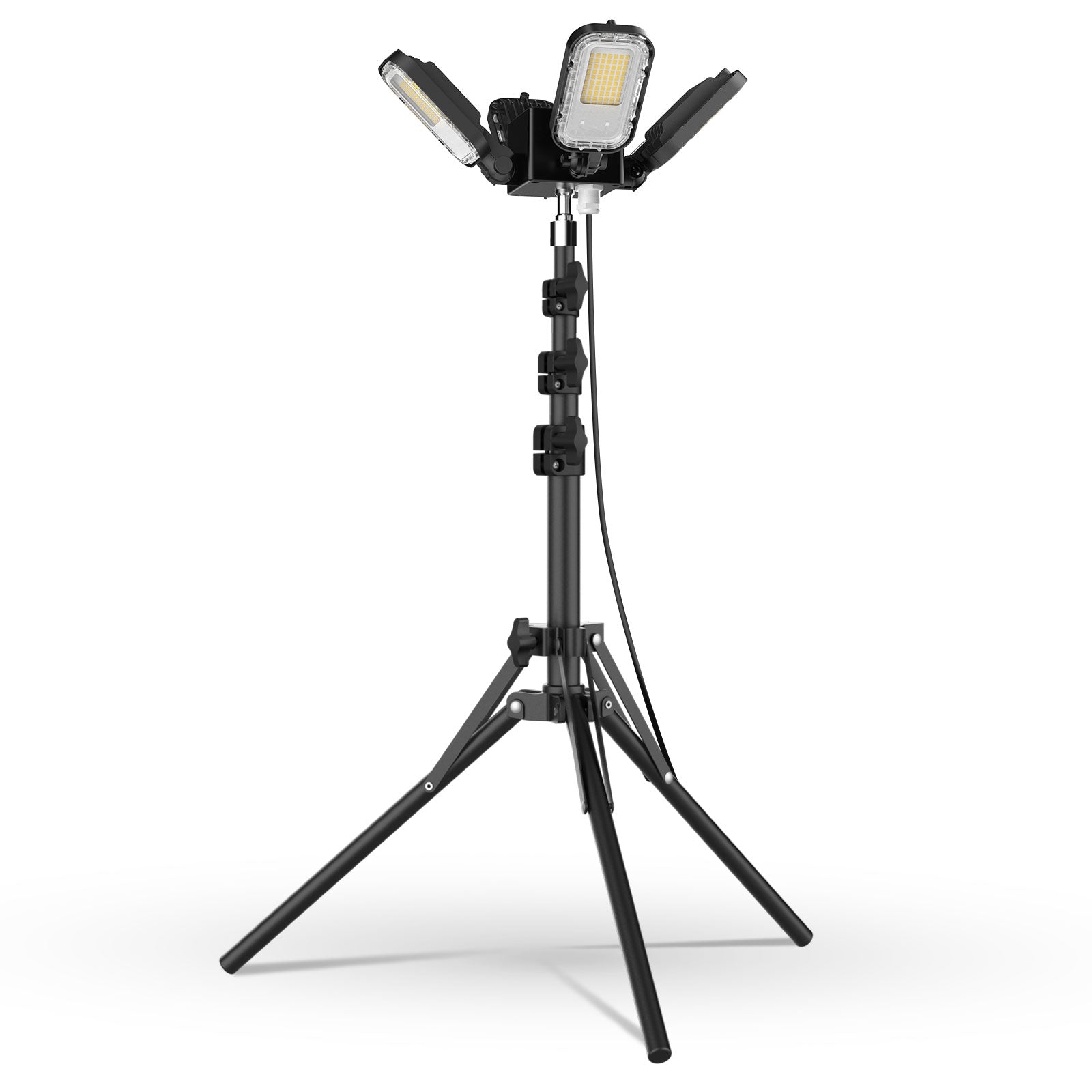 100W Adjustable 4-Head Work Light with Stand