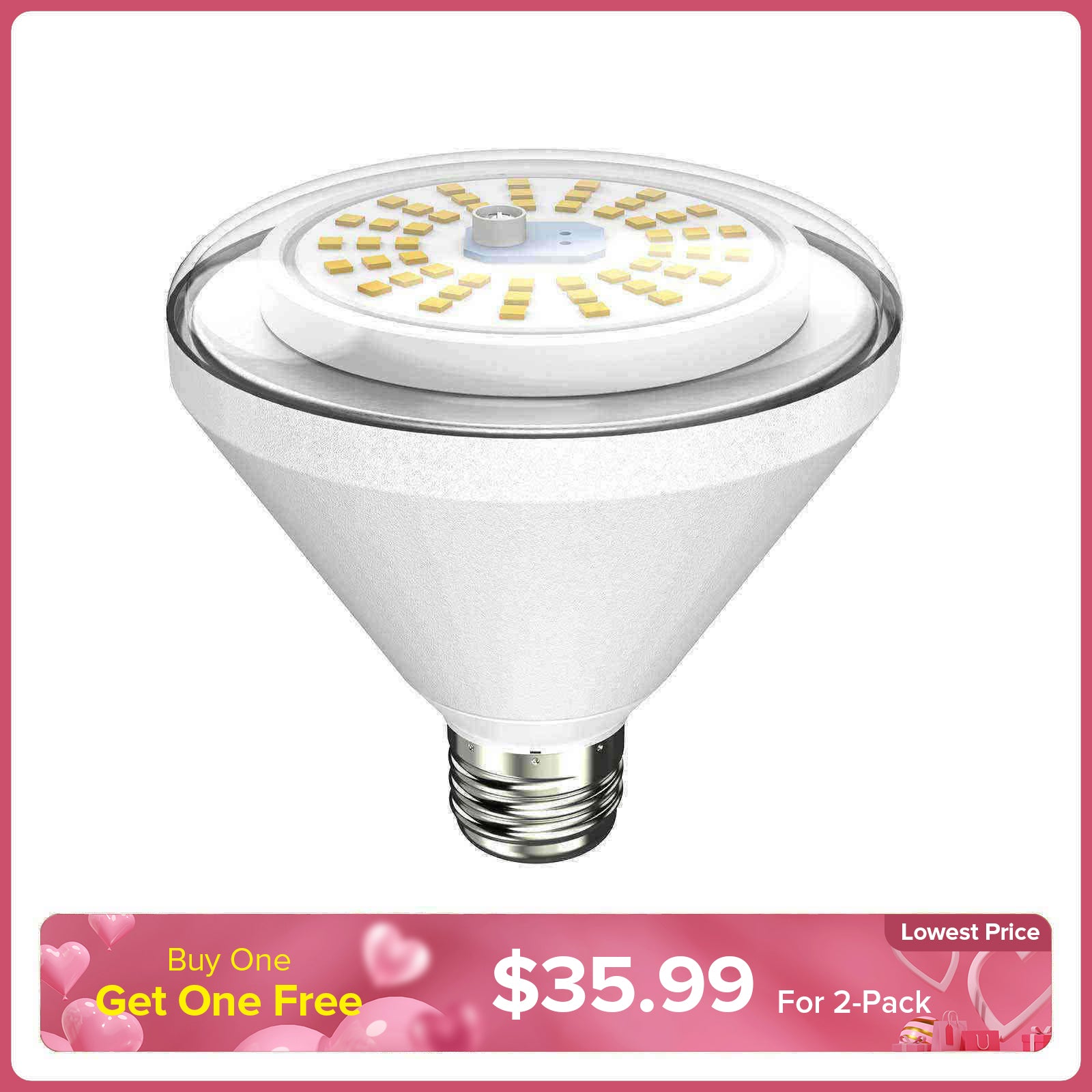 BR30 24W Waterproof LED Grow Bulb