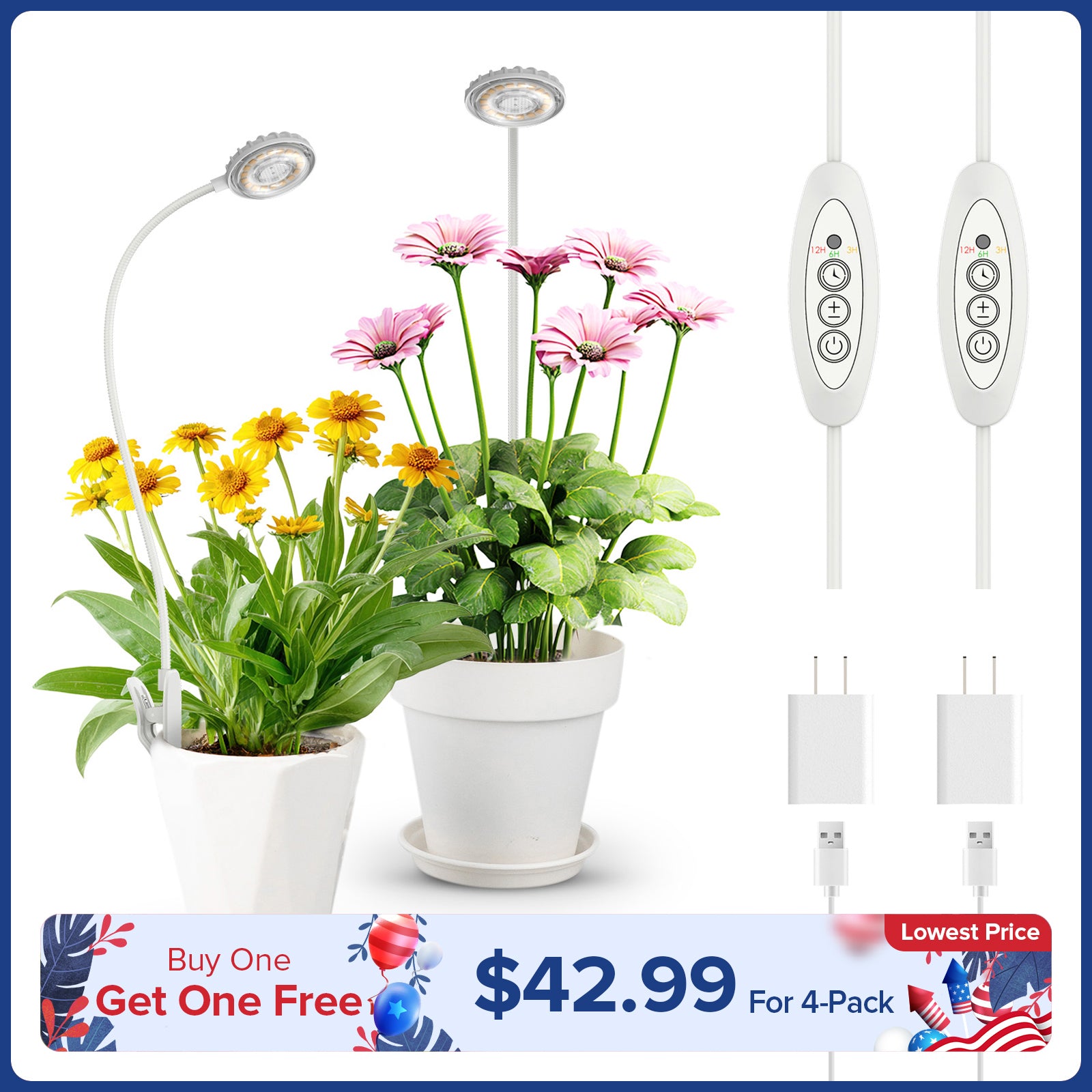 Upgraded 5W Pot Clip LED Grow Light (US ONLY)