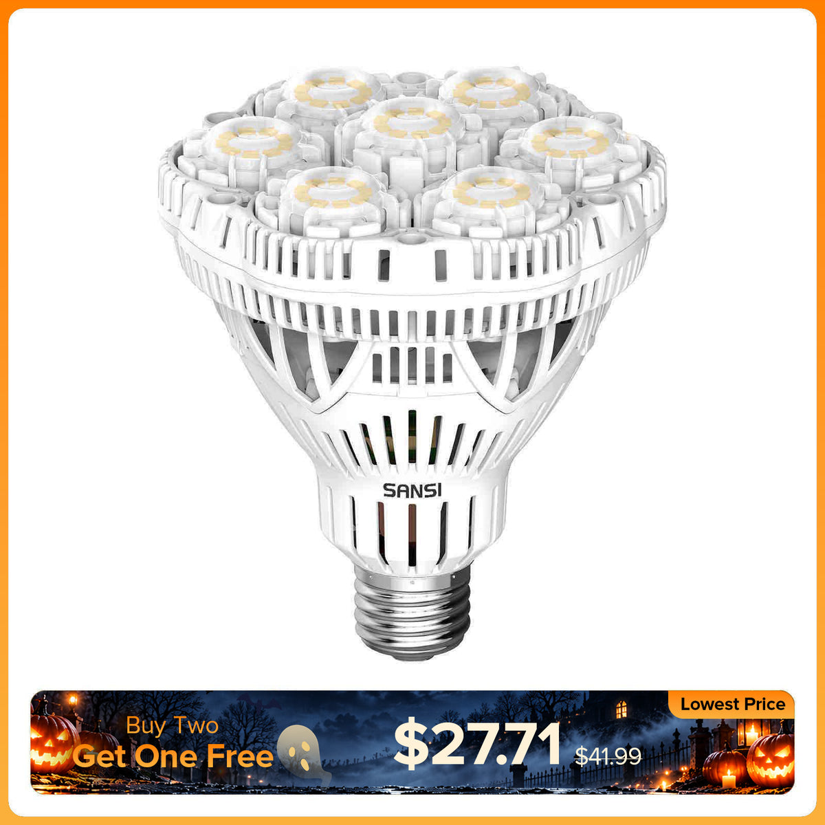 SANSI BR30 40W LED Light Bulb (EU/UK ONLY)