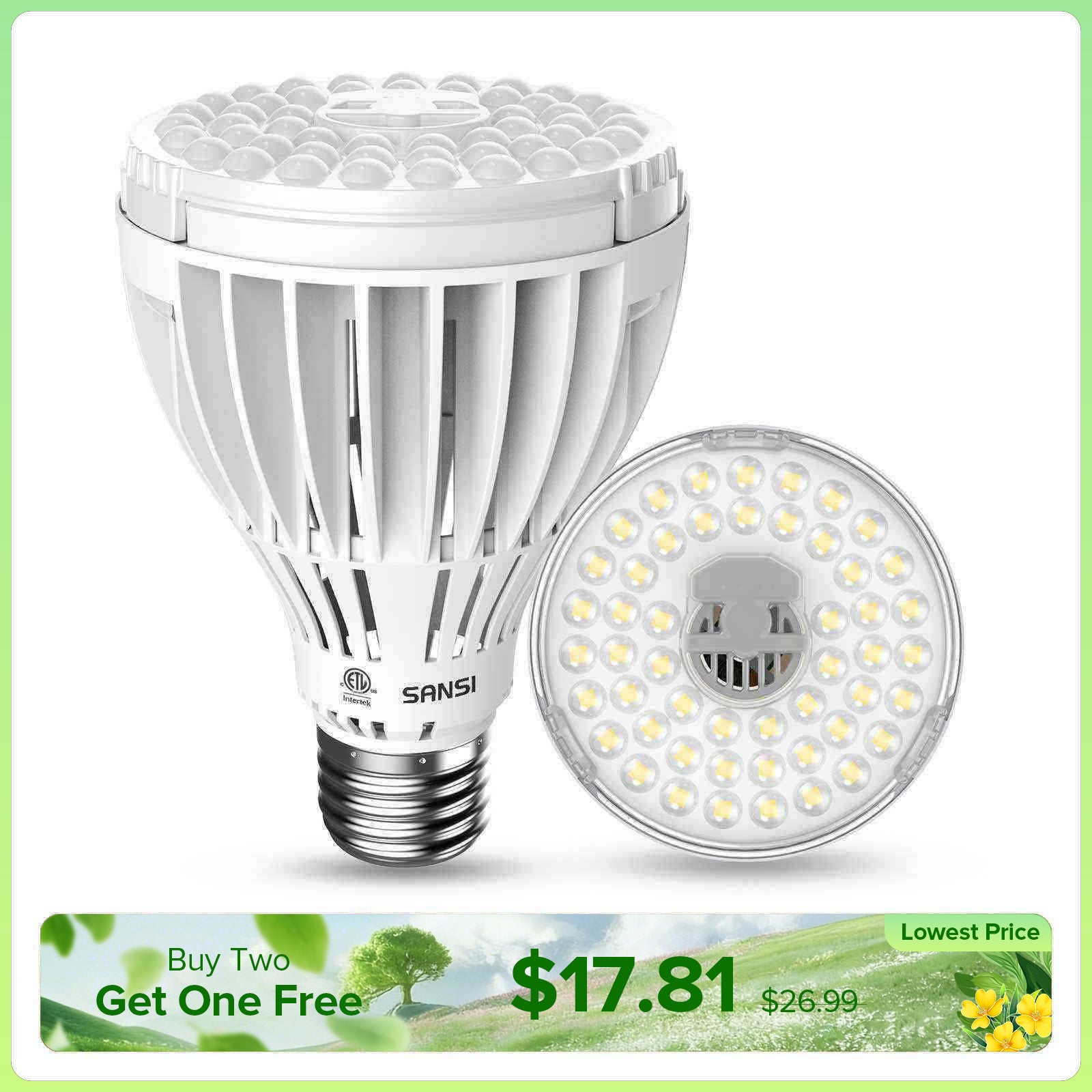 PAR25 24W LED Grow Light Bulb