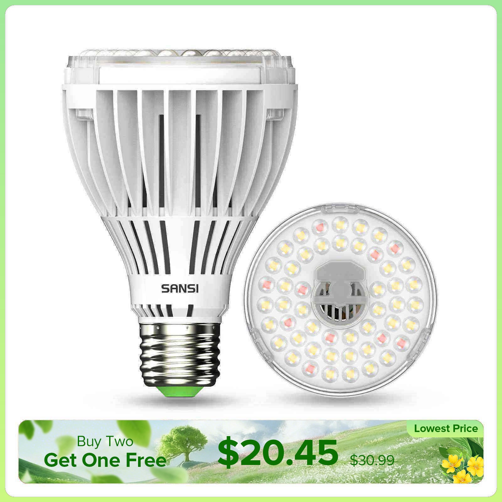 PAR25 30W LED Grow Light Bulb