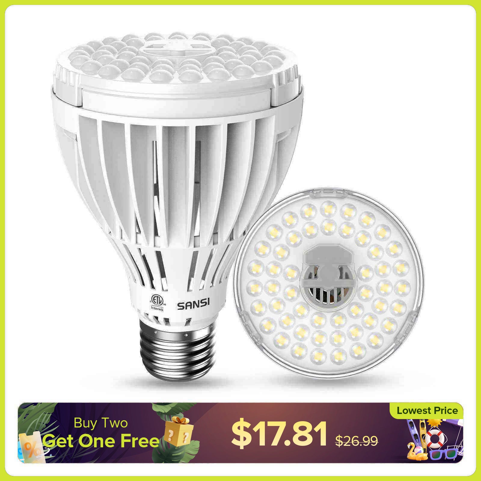 PAR25 24W LED Grow Light Bulb