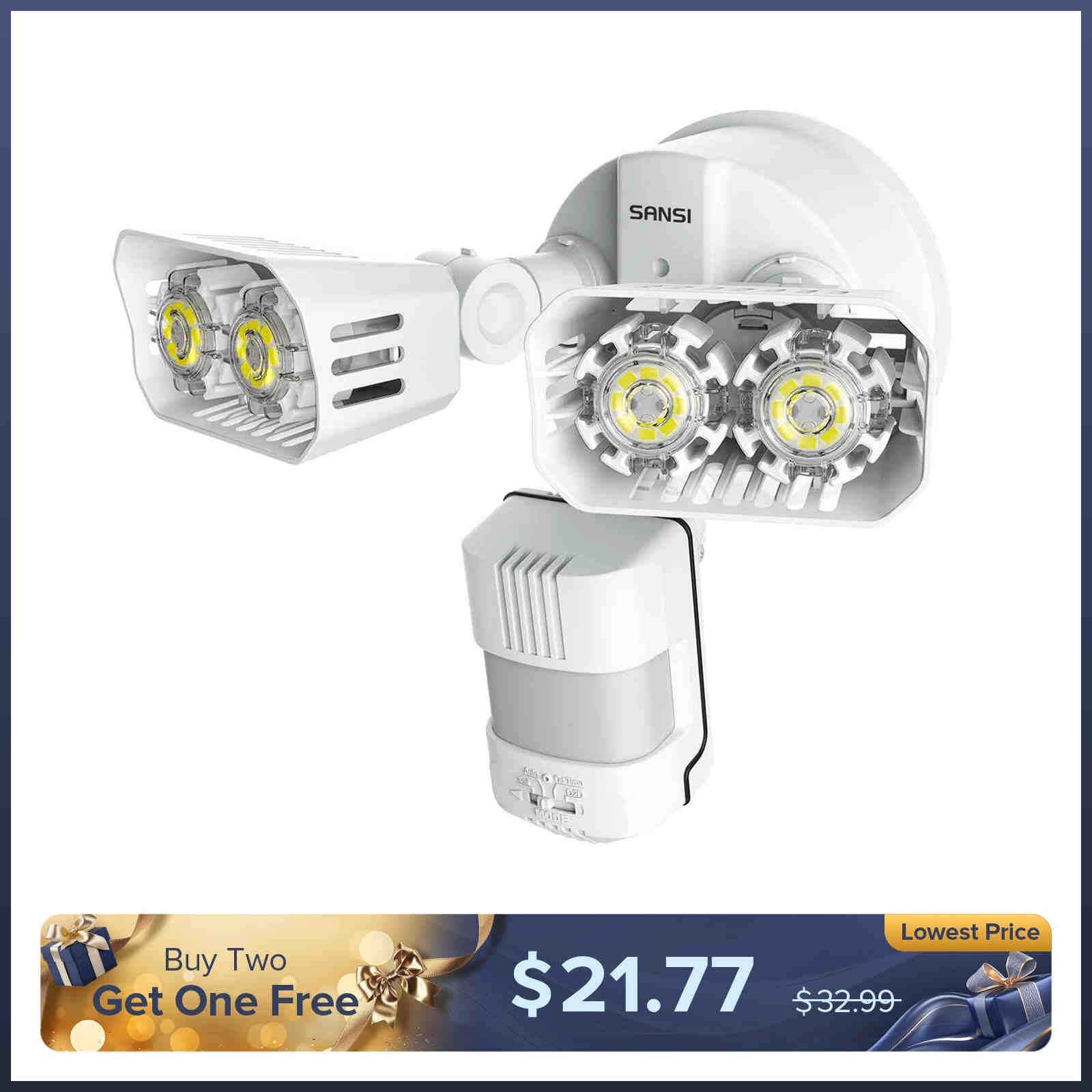 18W LED Security Light (Dusk to Dawn & Motion Sensor)