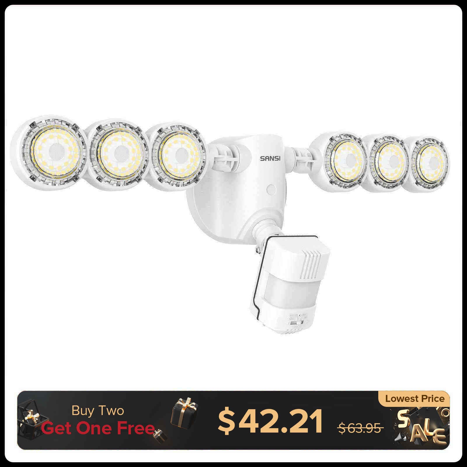 55-W-LED-Sicherheitslicht (Dämmerung bis Morgengrauen und Bewegungssensor) (NUR USA)