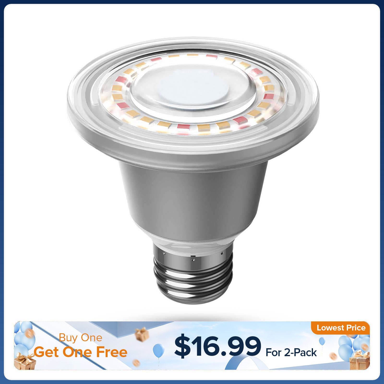SANSI BR20 12W LED Grow Light Bulb