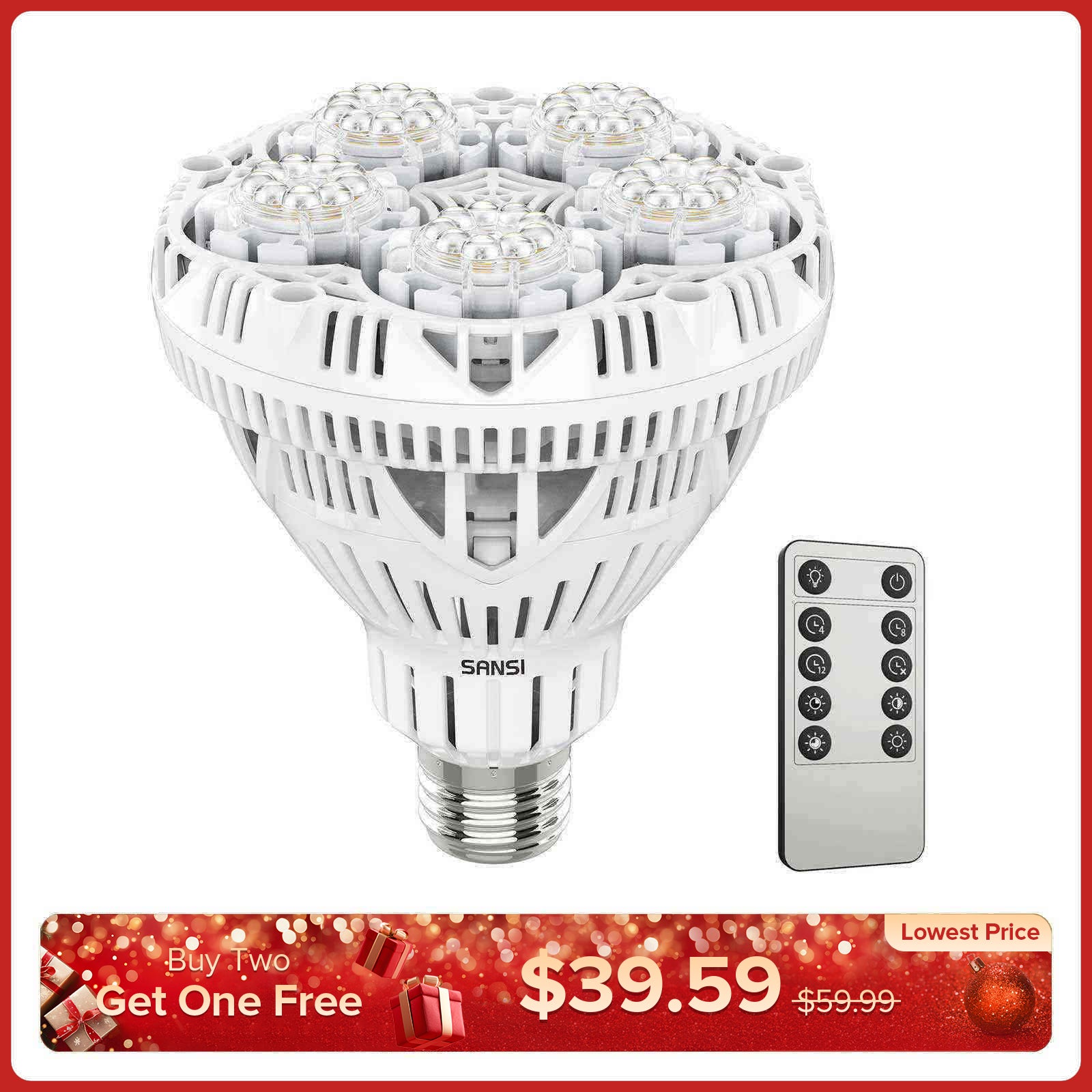 BR30 30 W LED-Wachstumslampe mit Fernbedienung (NUR USA)