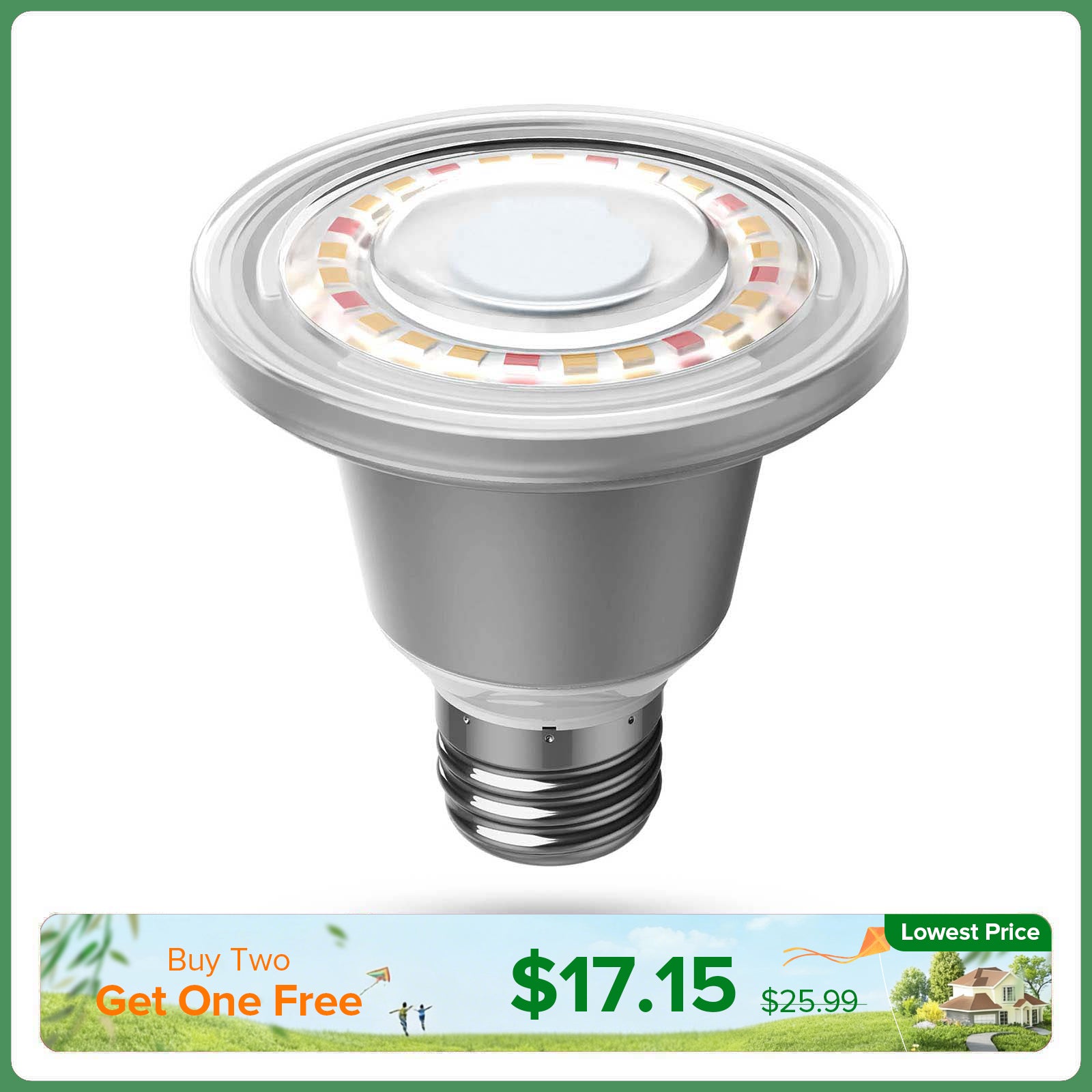 SANSI BR20 12W LED-Pflanzenlampe