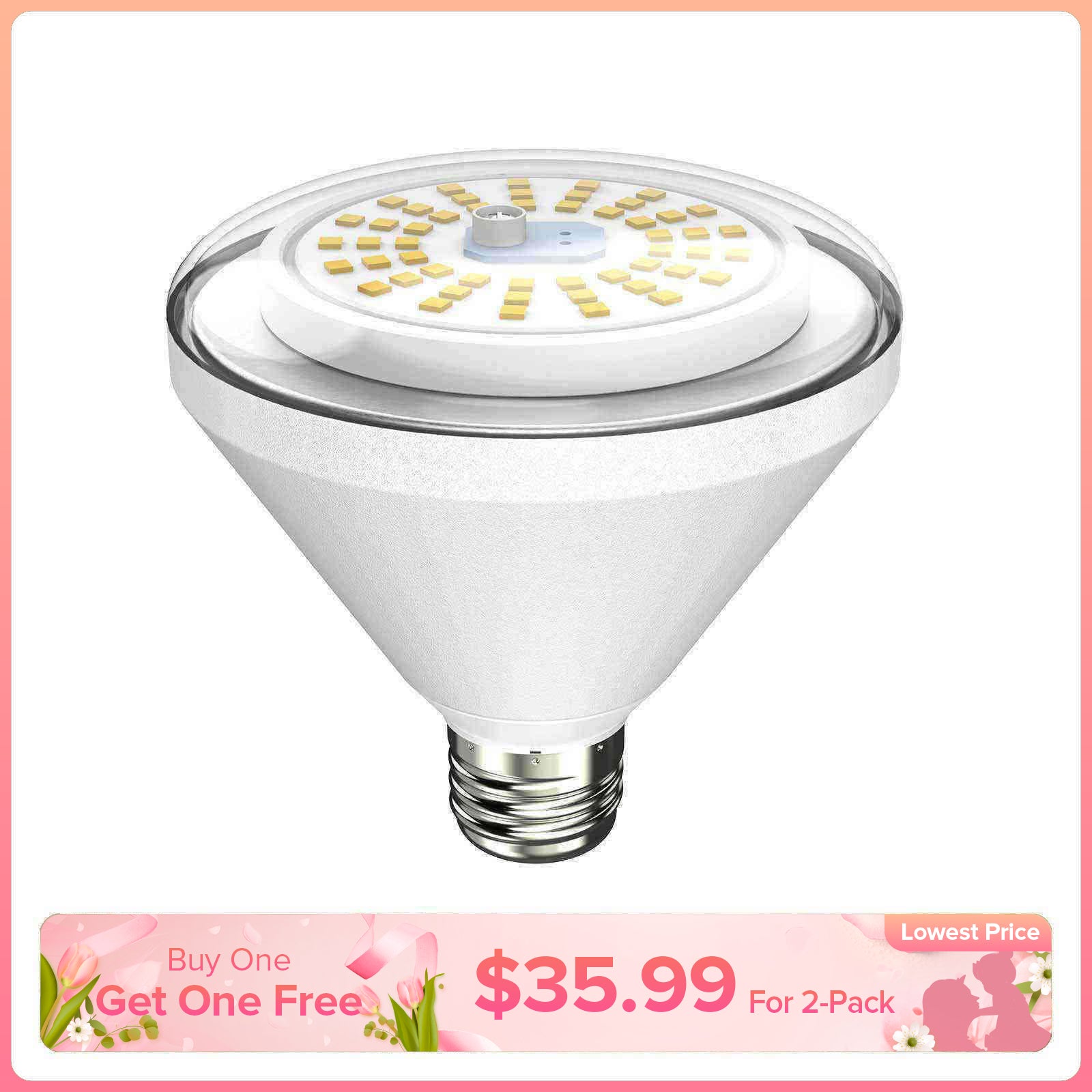 Lampadina LED impermeabile BR30 da 24 W