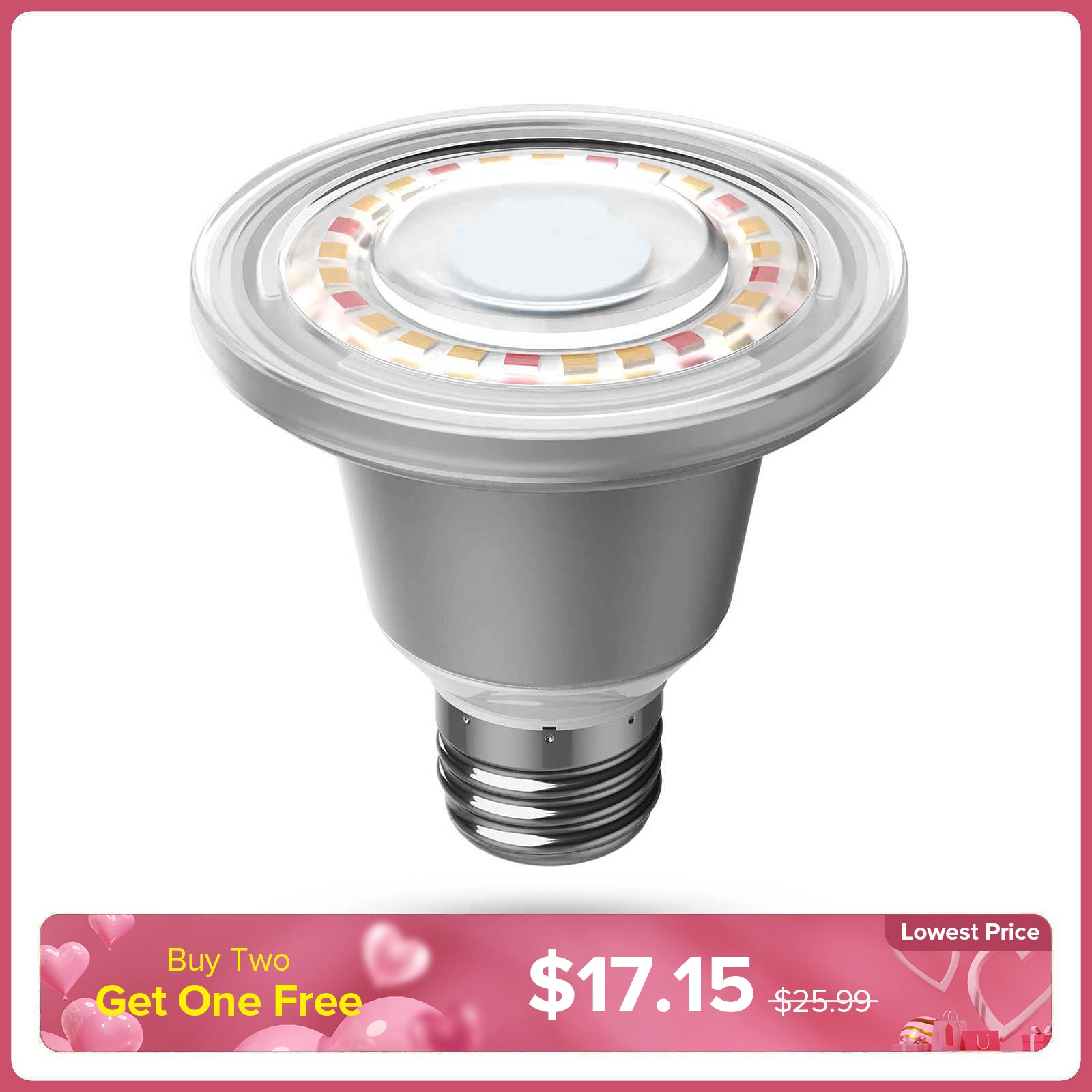 SANSI BR20 12W LED Grow Light Bulb