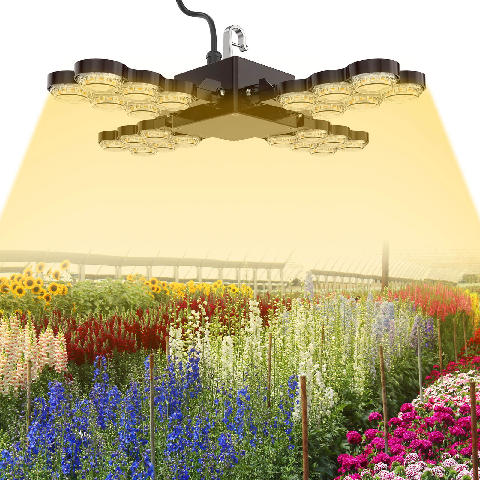 120W Led Grow Light (Folding Wings)