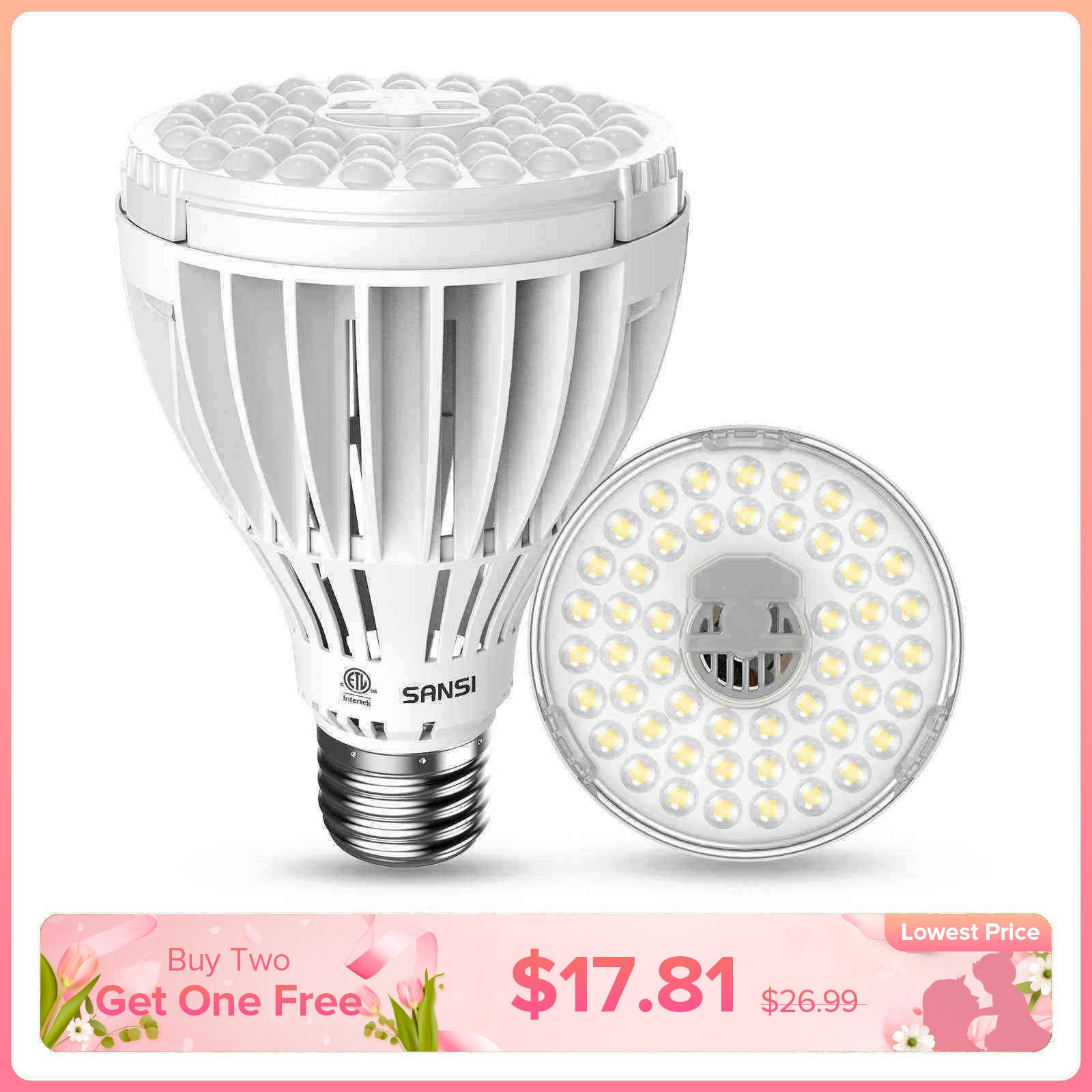 PAR25 24W LED Grow Light Bulb