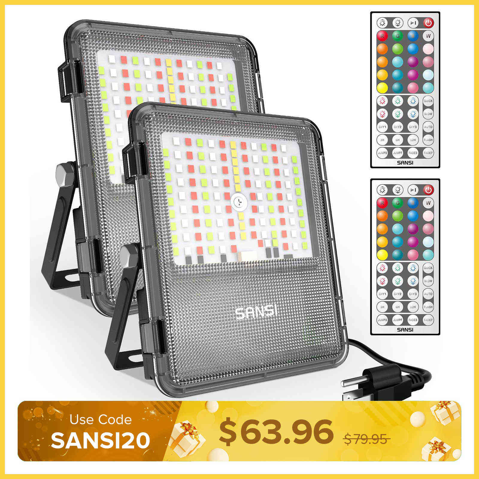 160W RGB LED Flood Light (US ONLY)