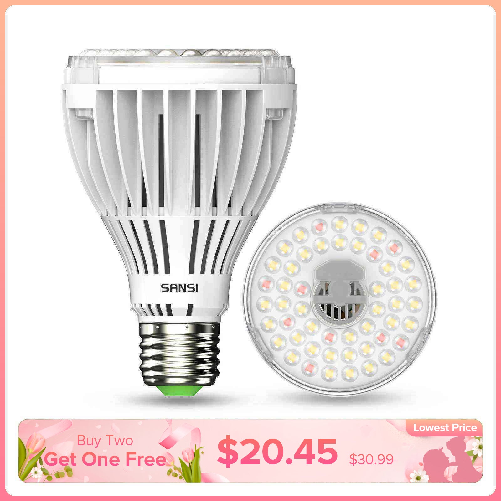 PAR25 30W LED Grow Light Bulb
