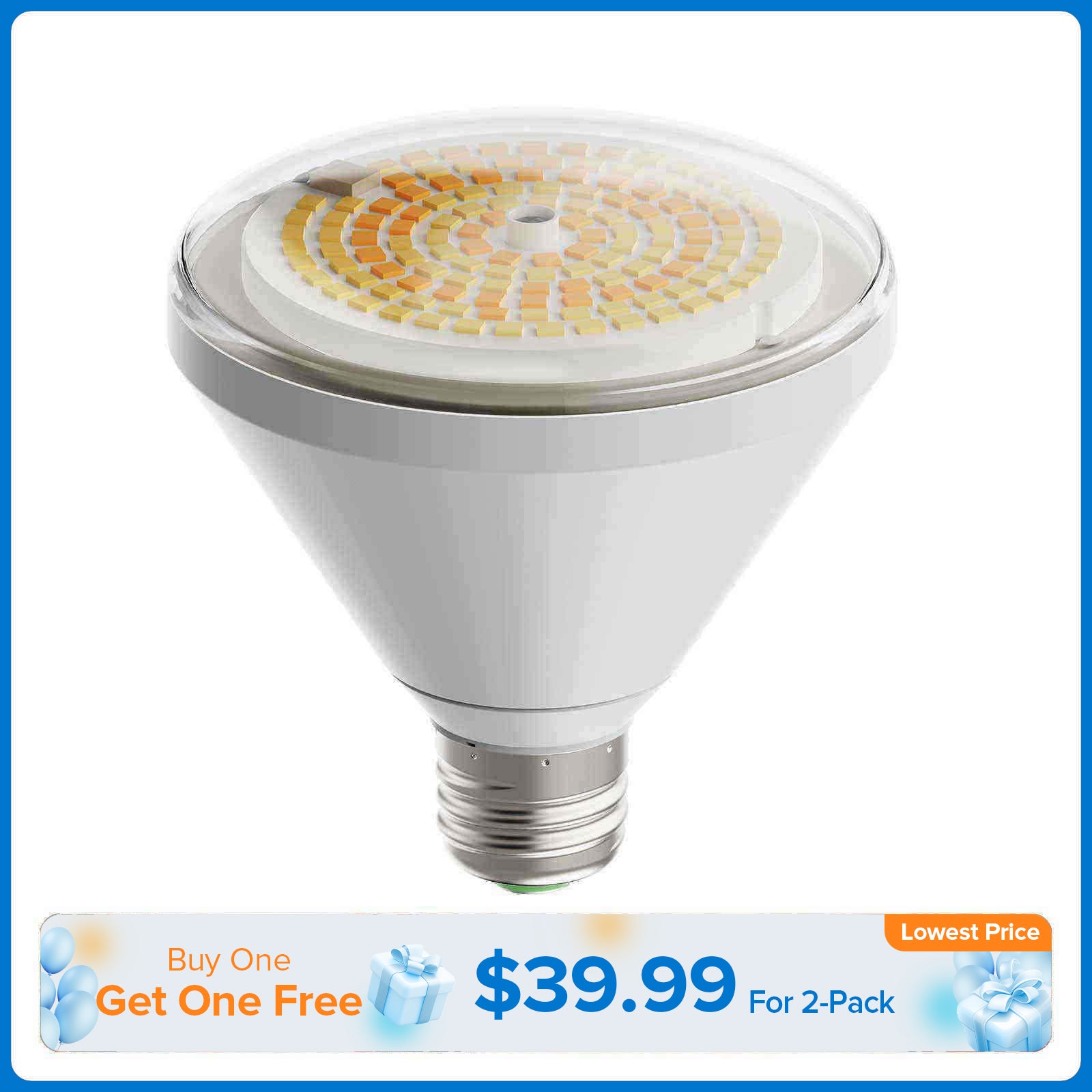 Lampadina LED impermeabile BR30 da 24 W