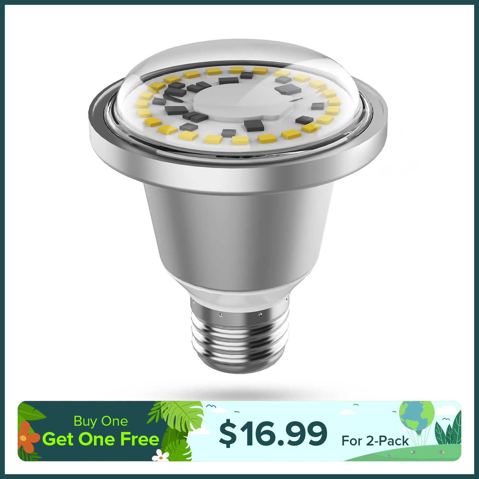 BR20 12W LED Grow Light Bulb(US/EU ONLY)