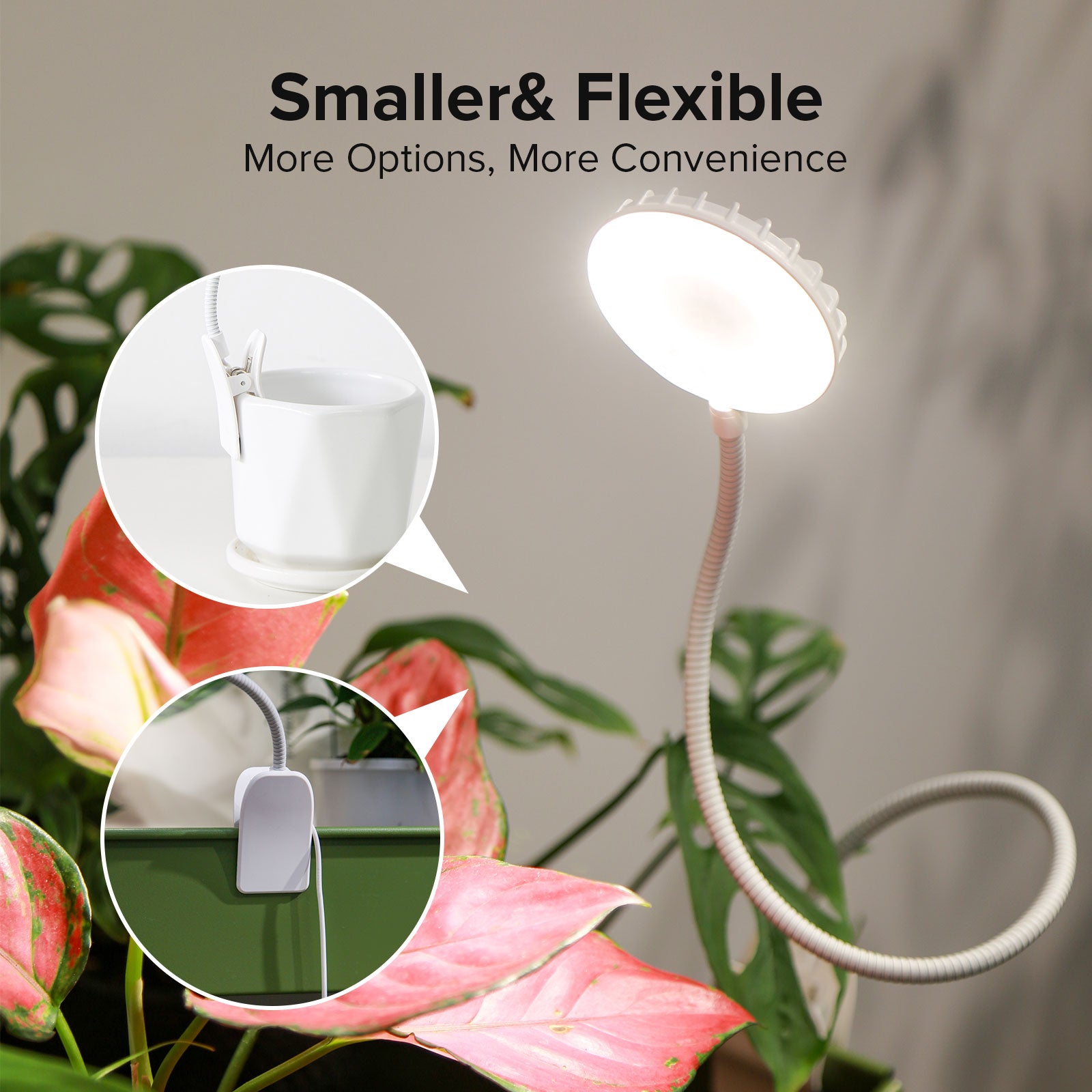SANSI 12W LED-Pflanzenlampe mit Topfclip (NUR USA)