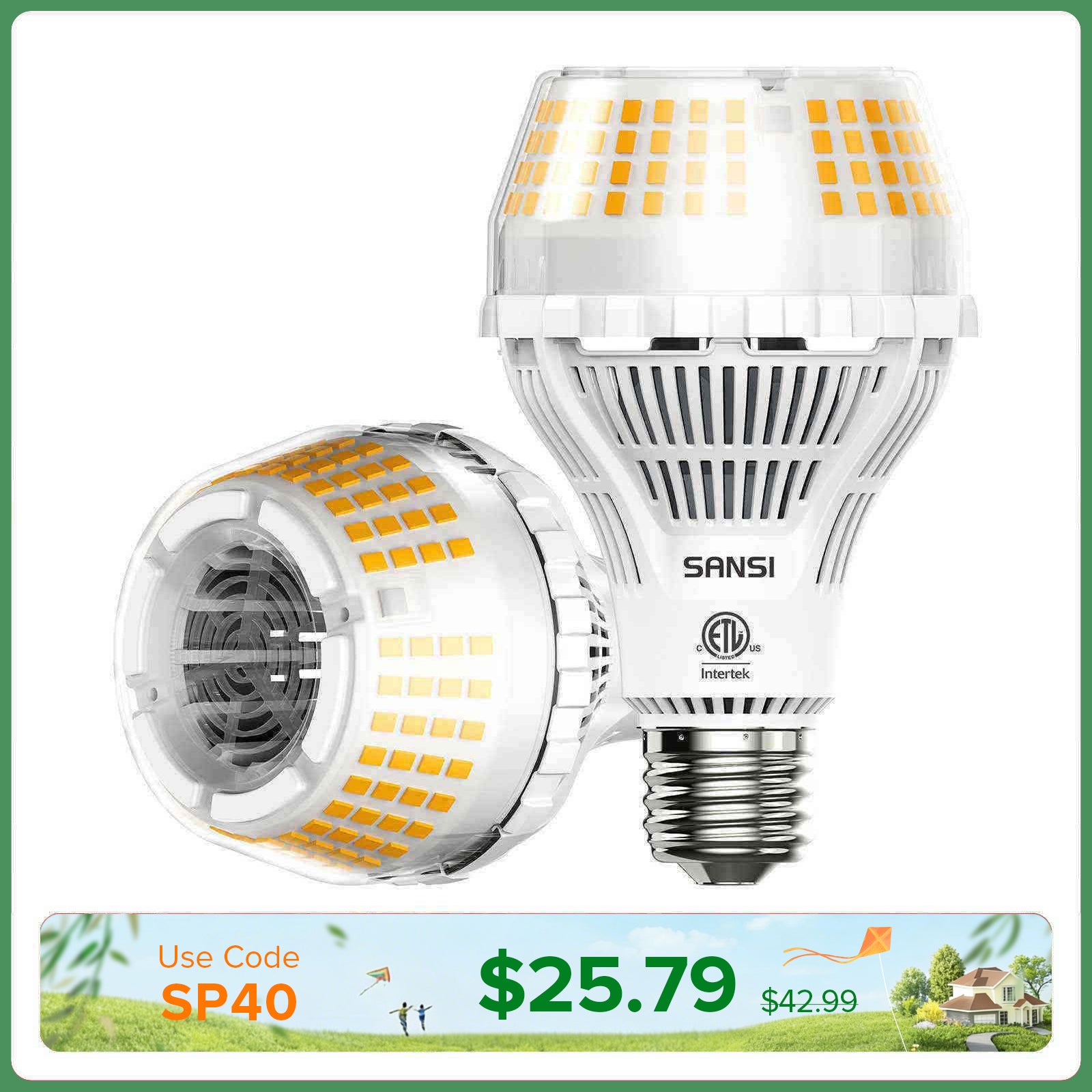 Upgraded A21 22W LED 3000K/5000K Light Bulb(US/CA ONLY)