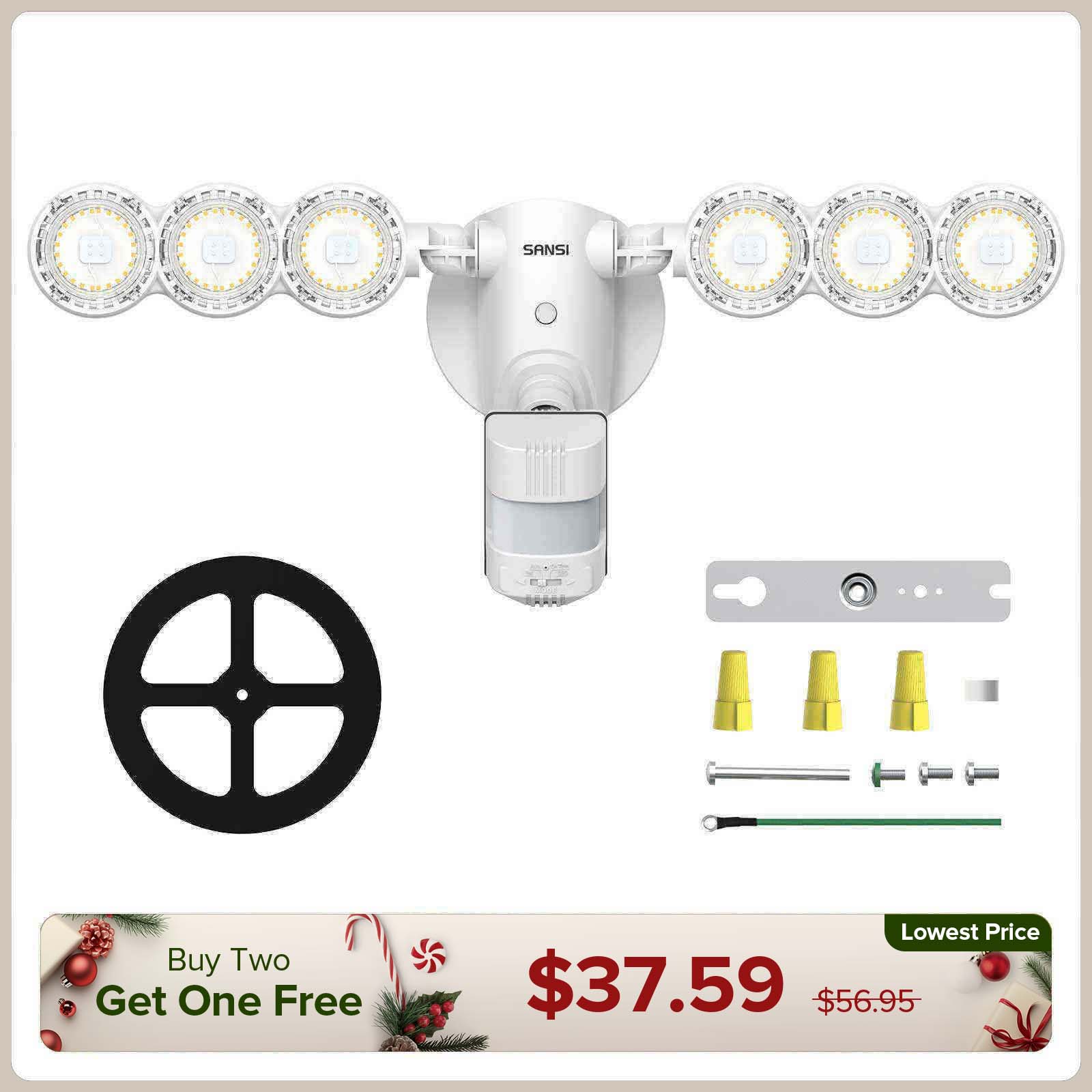 45-W-LED-Sicherheitslicht (Dämmerung bis Morgengrauen und Bewegungssensor)