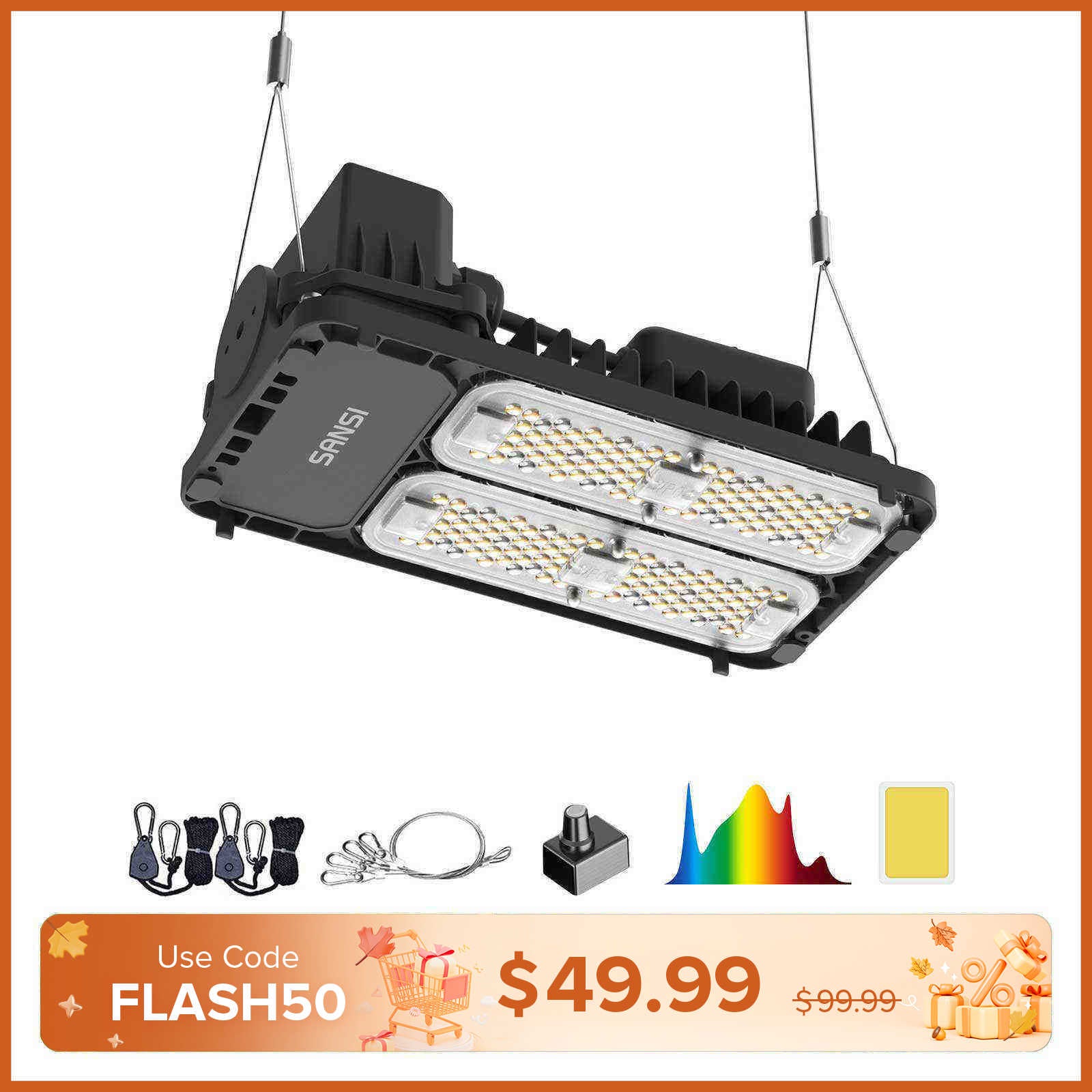 Dimmbares 100-W-LED-Wachstumslicht (NUR EU)