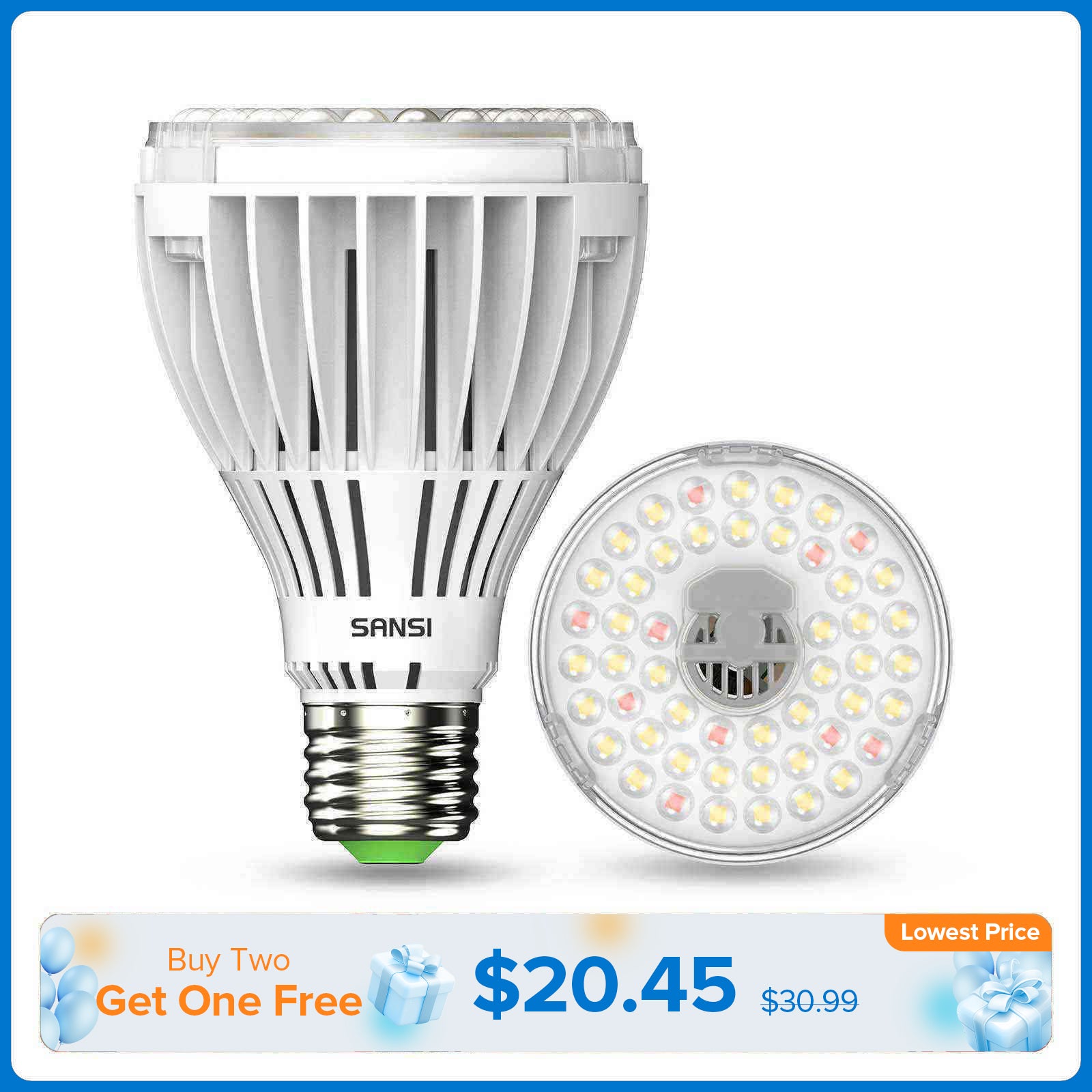 PAR25 30W LED Grow Light Bulb
