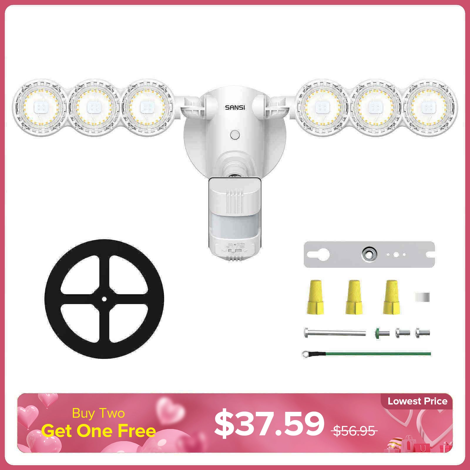 45W LED Security Light (Dusk to Dawn & Motion Sensor)