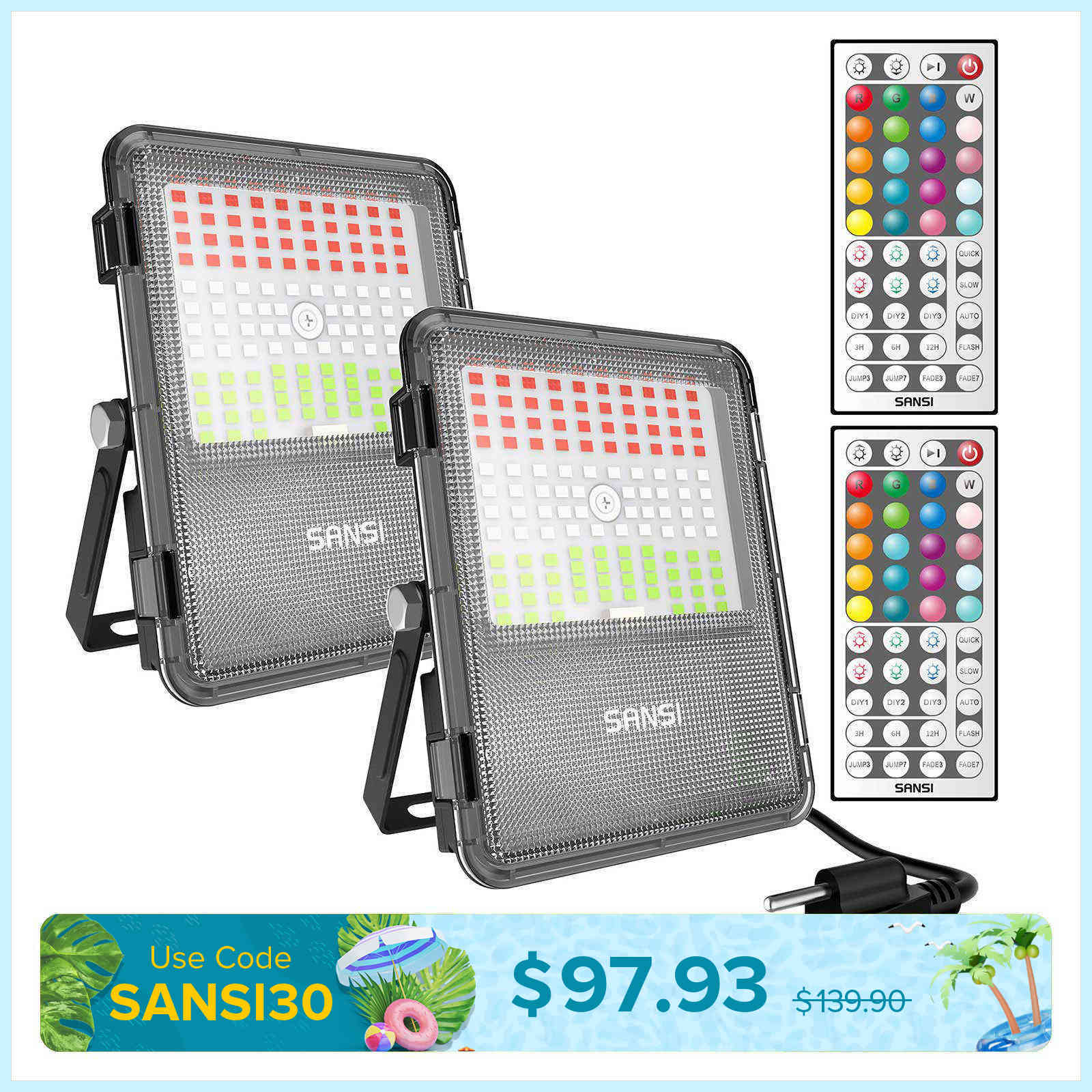 120W RGB Led Flood Light (US ONLY)