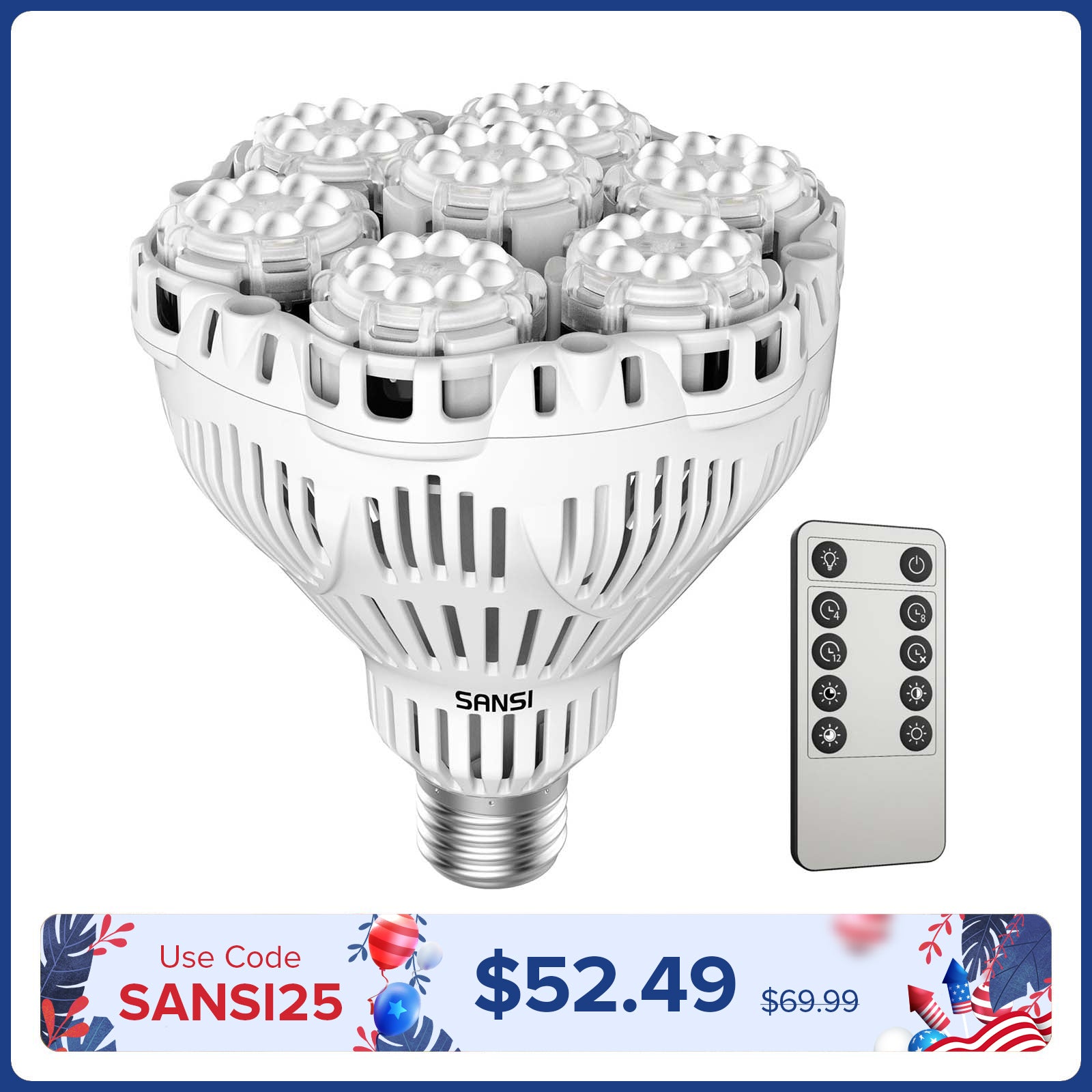 Lampadina LED BR30 da 40 W con telecomando