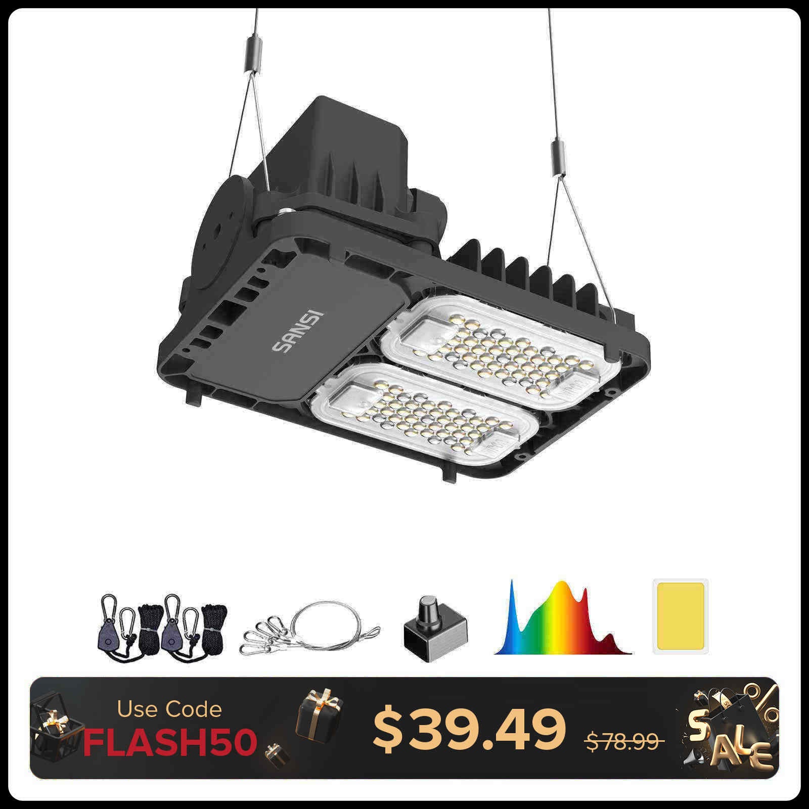 Dimmbares 50-W-LED-Wachstumslicht (NUR EU)