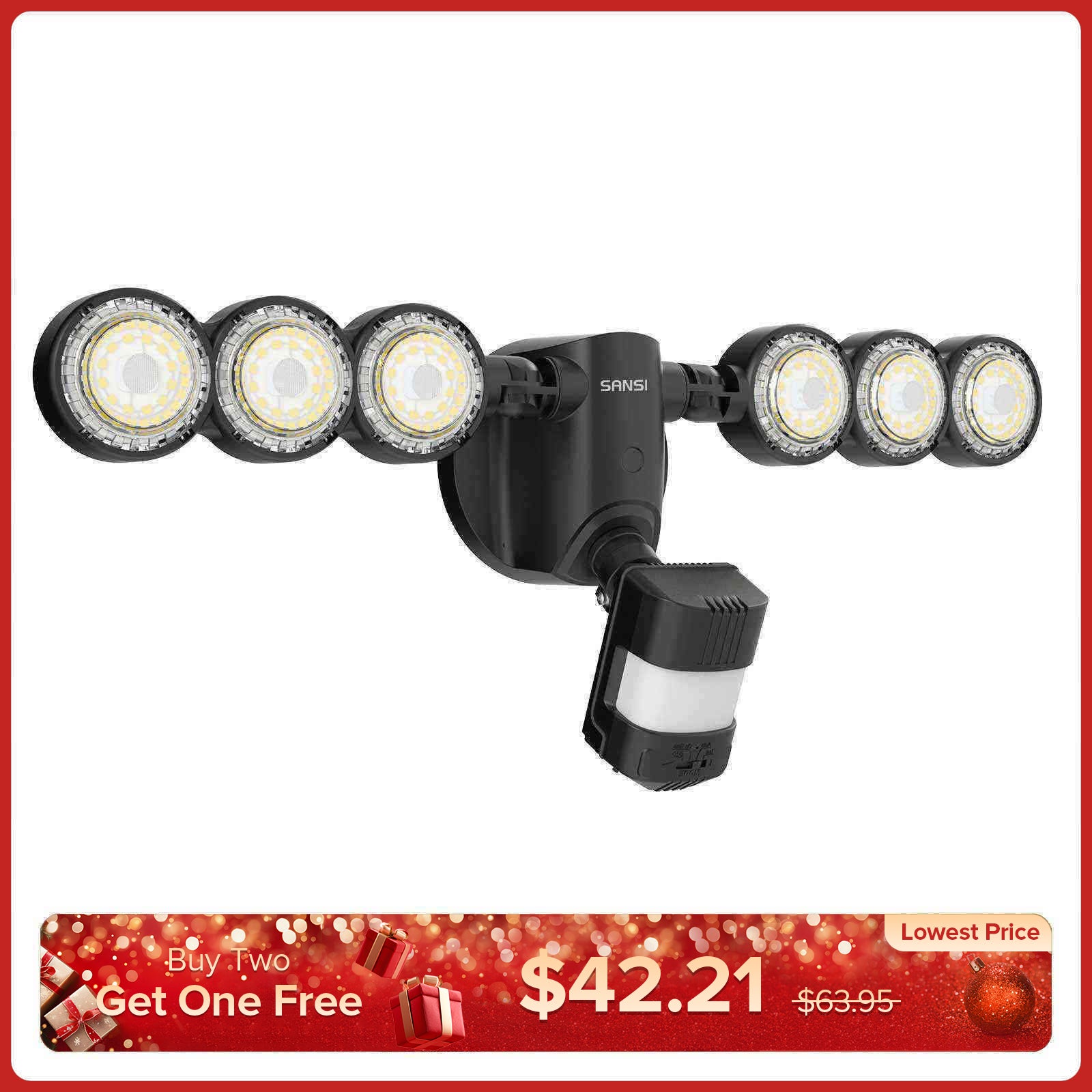 55-W-LED-Sicherheitslicht (Dämmerung bis Morgengrauen und Bewegungssensor) (NUR USA)