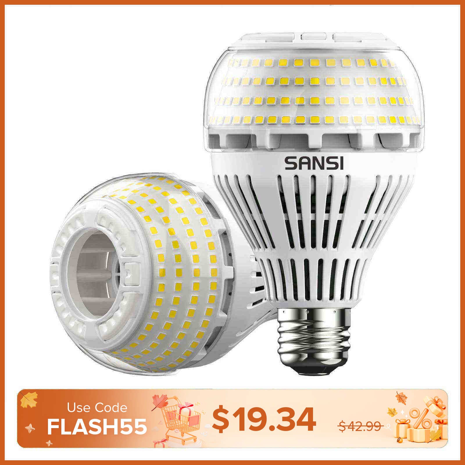 A21 22W LED 3000K/5000K Light Bulb