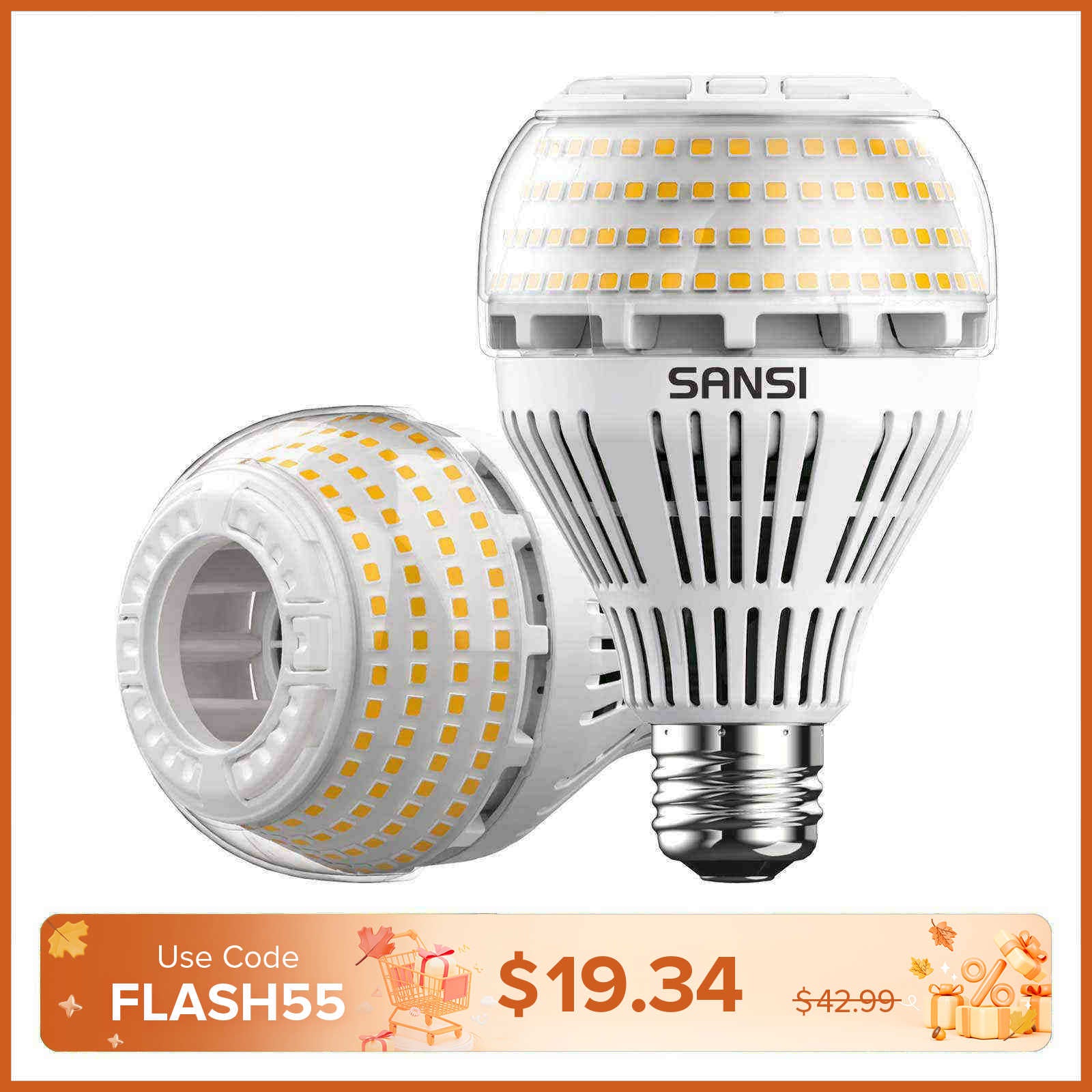 A21 22W LED 3000K/5000K Light Bulb