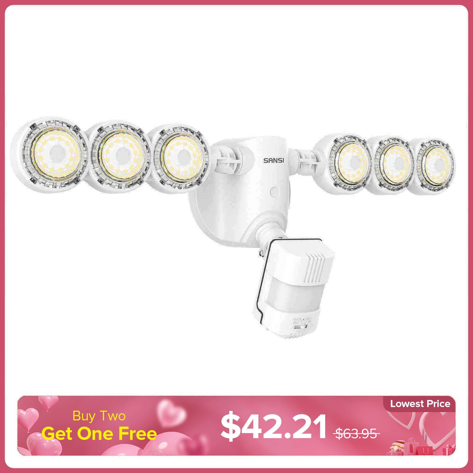 55W LED Security Light (Dusk to Dawn & Motion Sensor)(US ONLY)