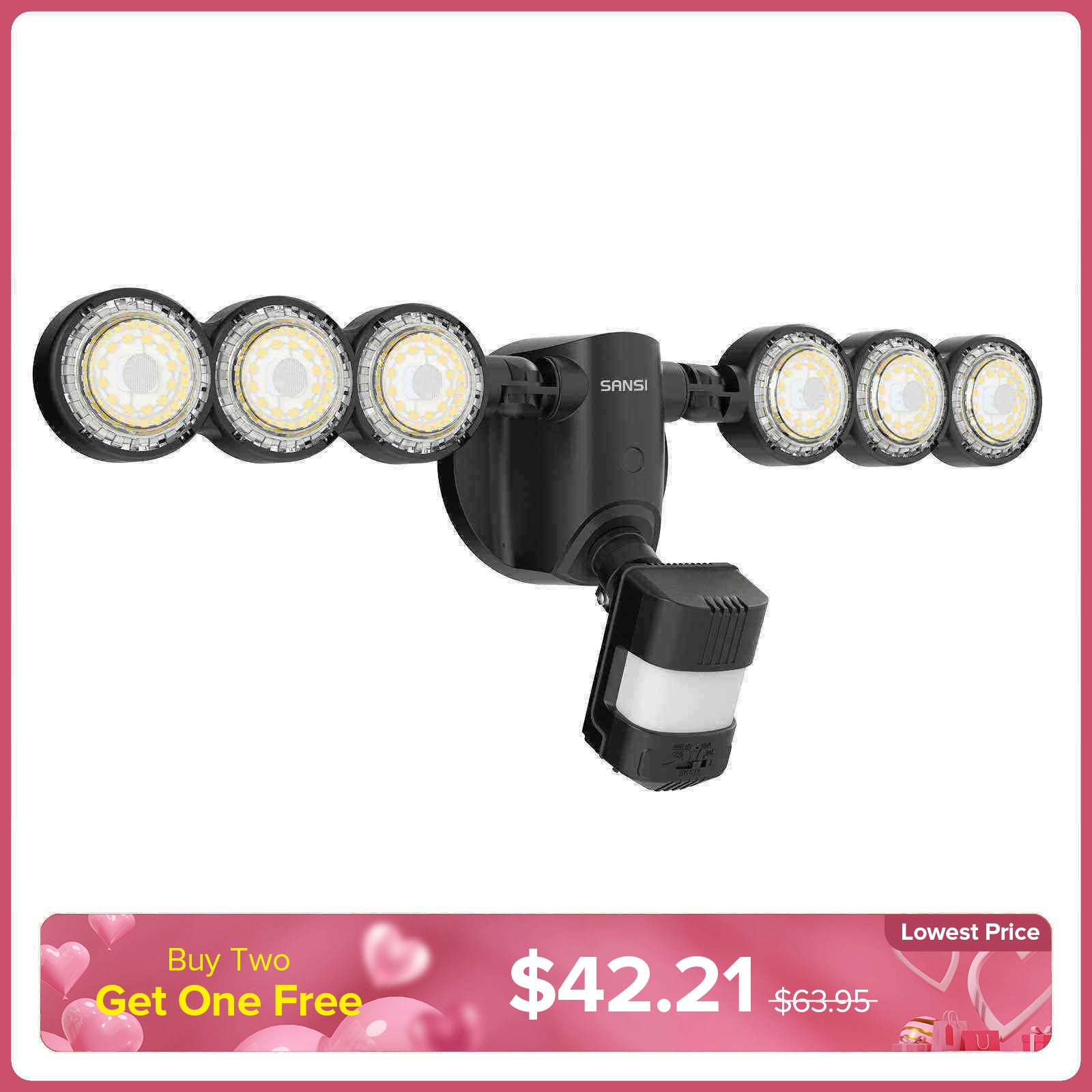 55W LED Security Light (Dusk to Dawn & Motion Sensor)(US ONLY)