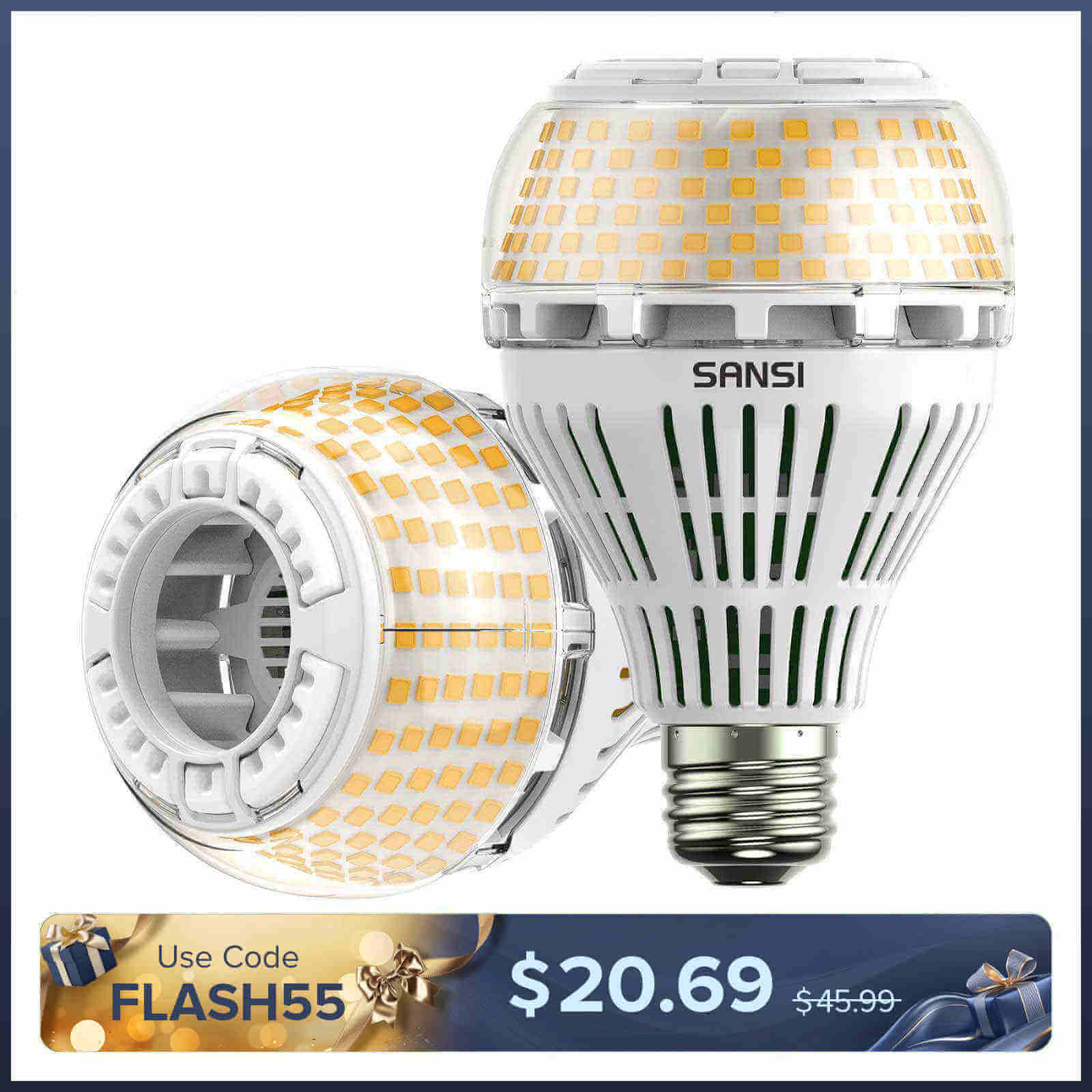 Dimmbare A21 27W LED 3000K/5000K Glühbirne (NUR EU)