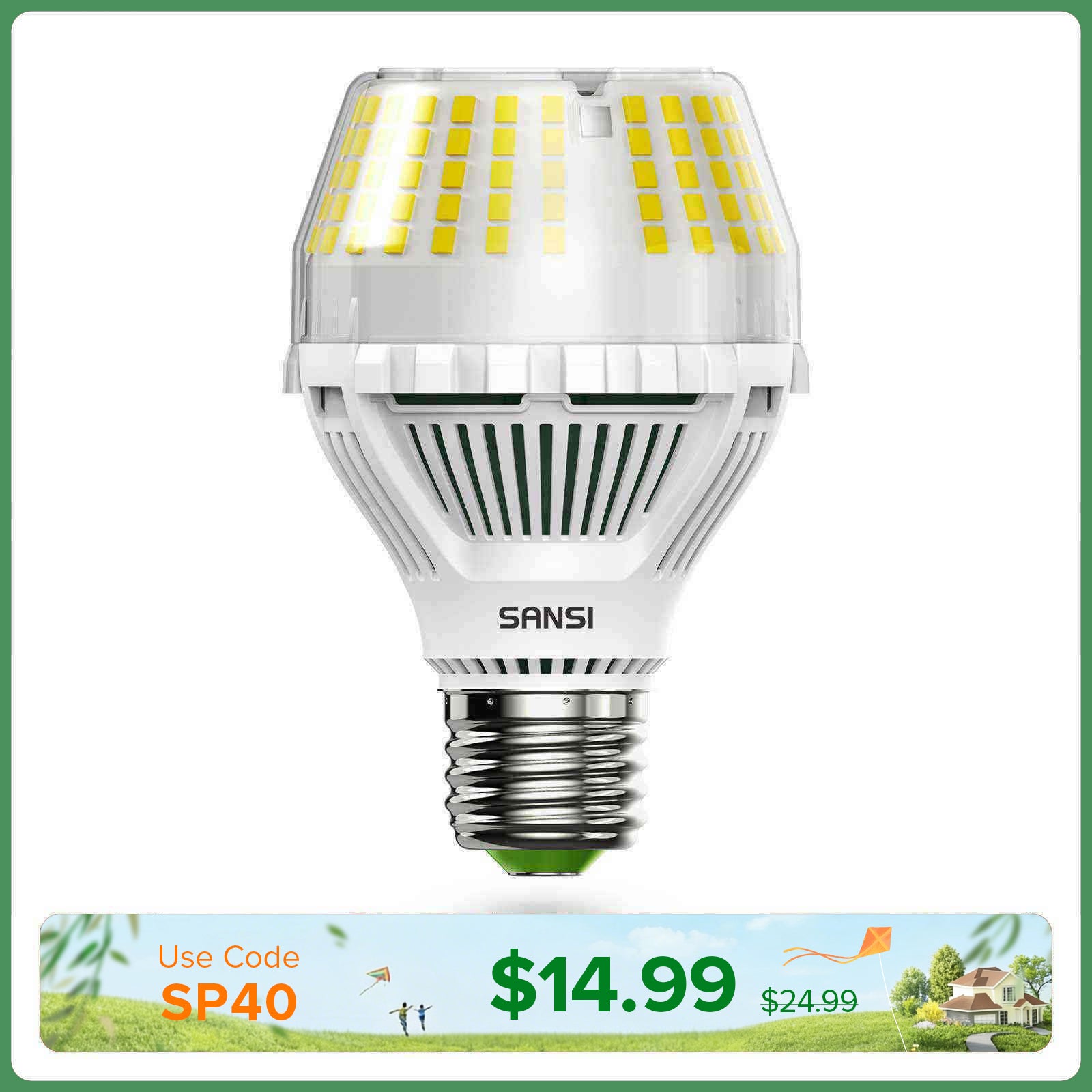 Upgraded Dimmable A19 17W LED 3000K/5000K Light Bulb