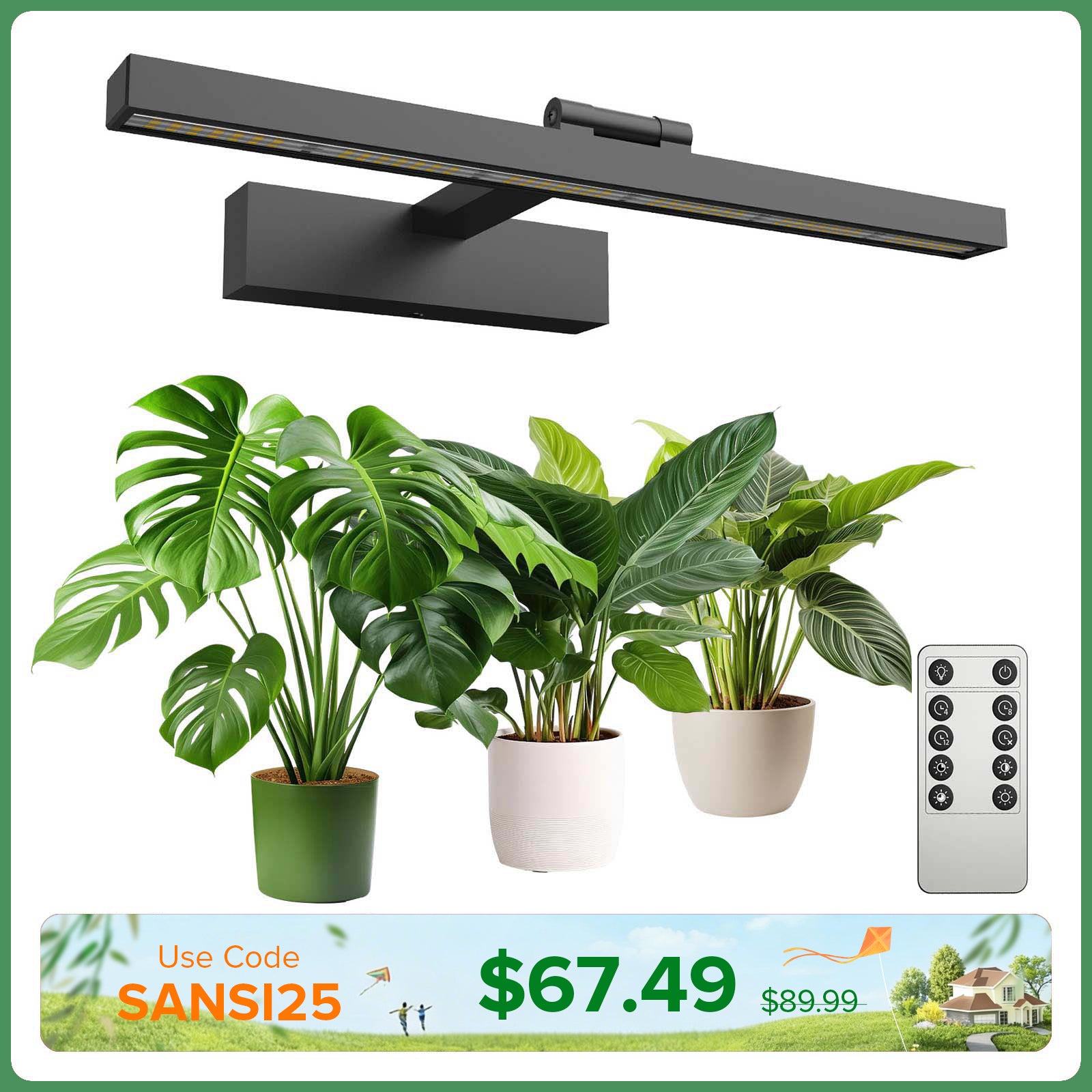 SANSI 35W Wall Mounted LED Grow Light