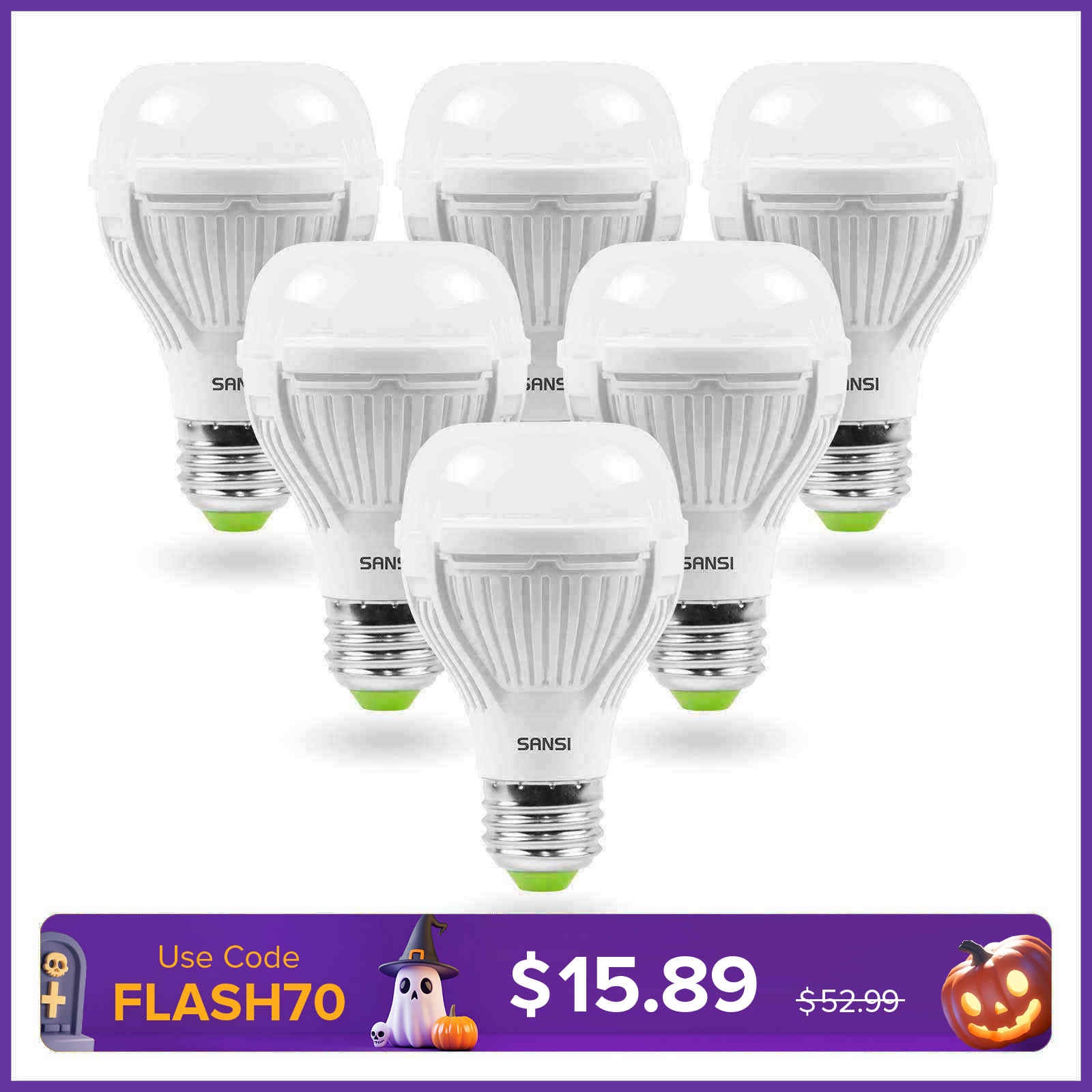 Upgraded A19 13W LED 3000K/5000K Light Bulb (US ONLY)