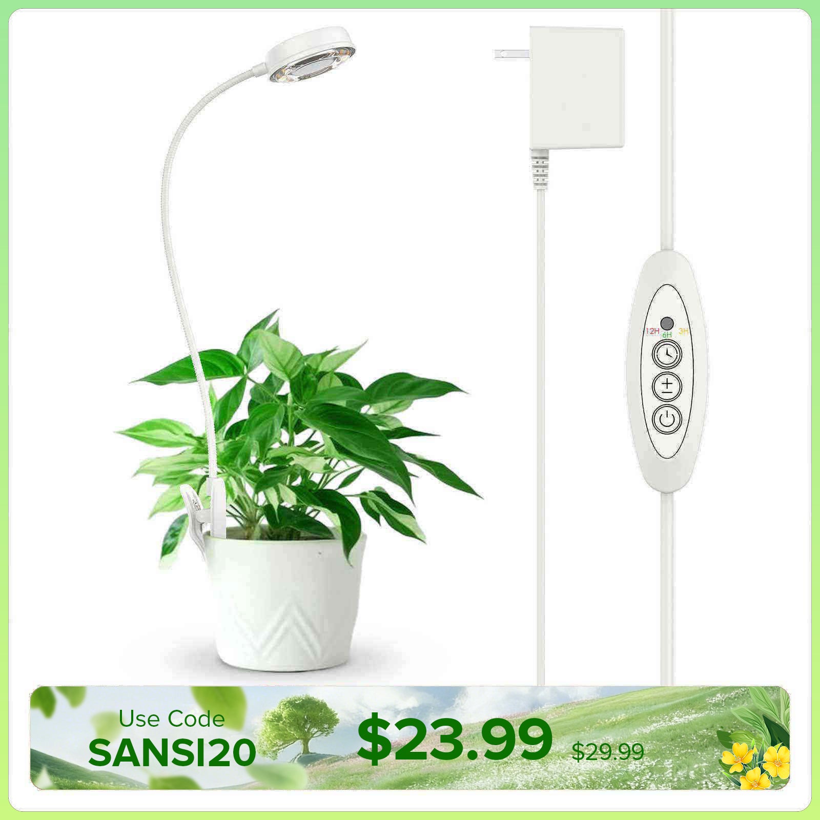 10W Pot Clip Led Grow Light