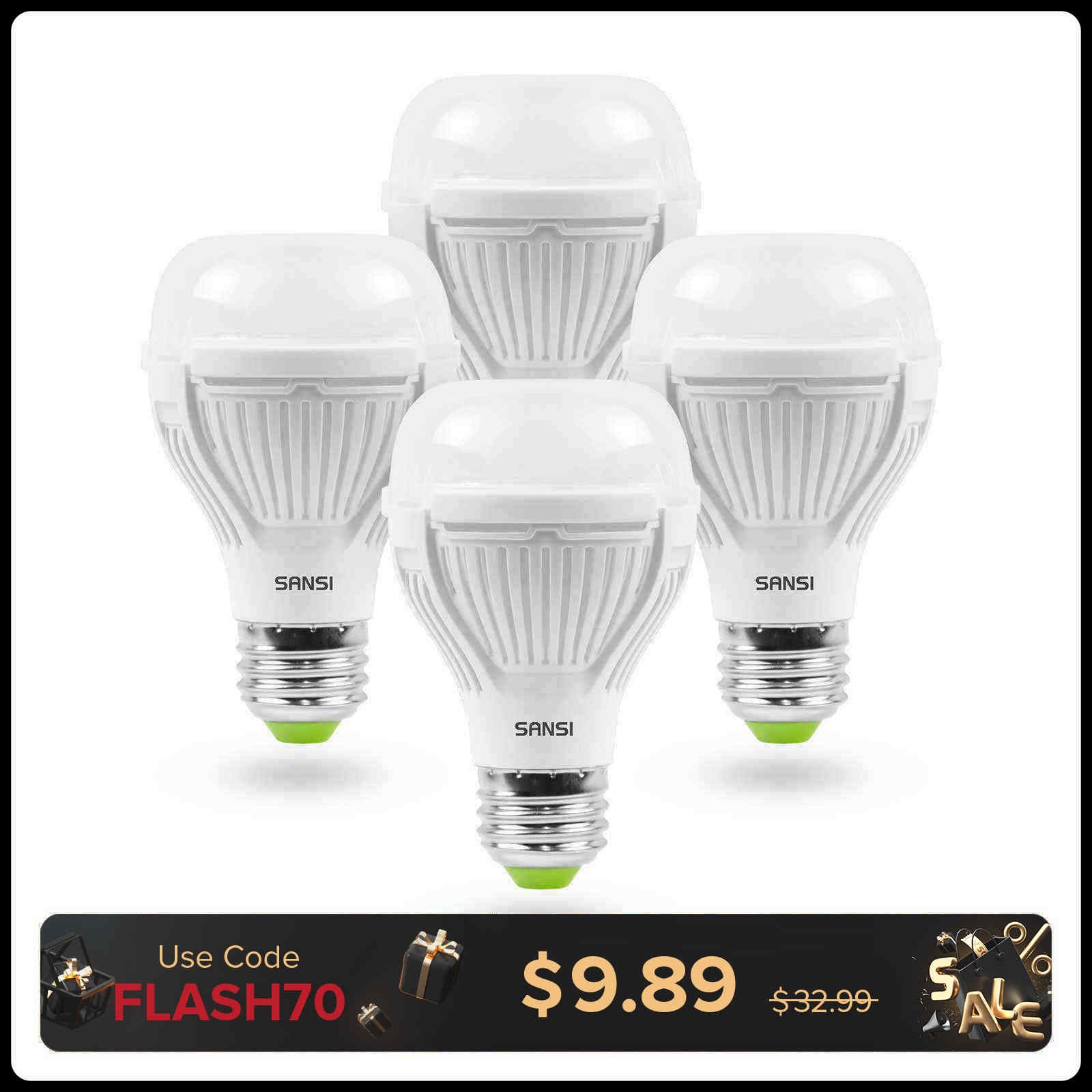 Upgraded A19 13W LED 3000K/5000K Light Bulb (US ONLY)