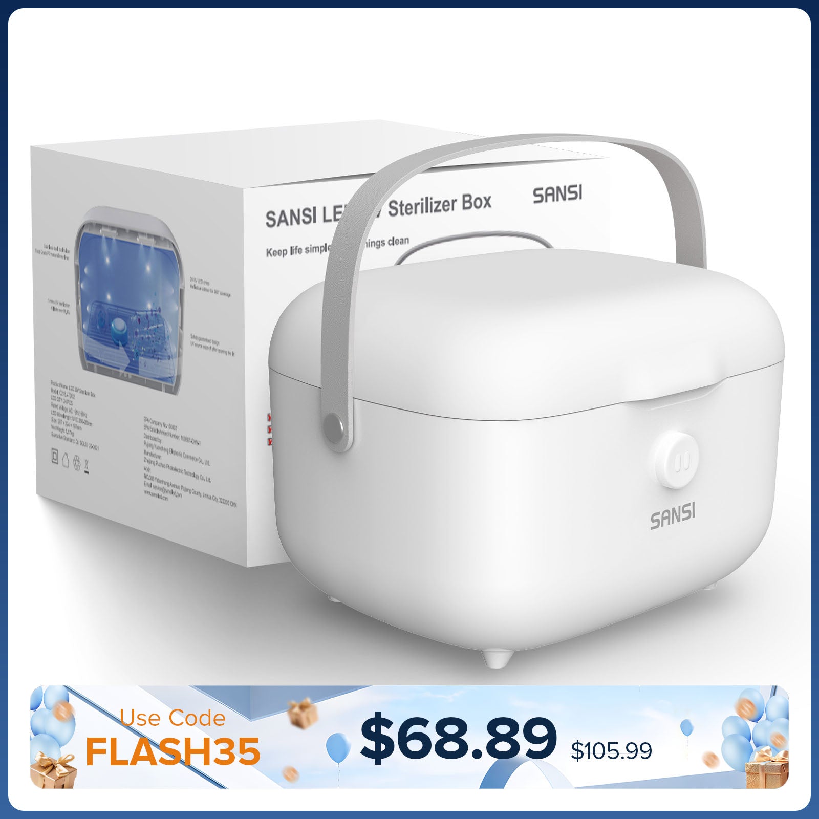Boîte désinfectante à lumière UV 15W (US UNIQUEMENT)