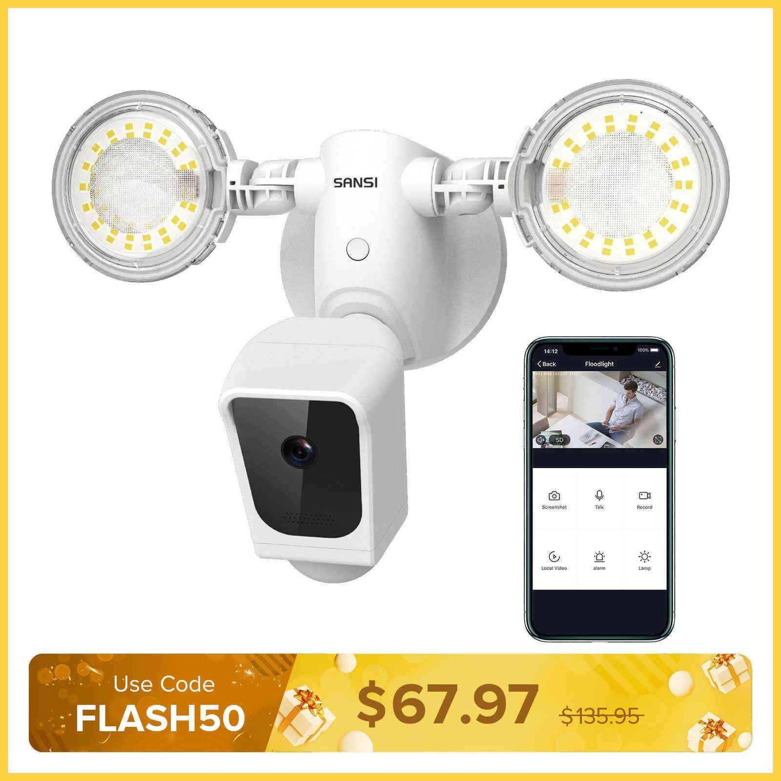 35W Smart Led Security Light (With Camera&Motion Sensor)(US ONLY)