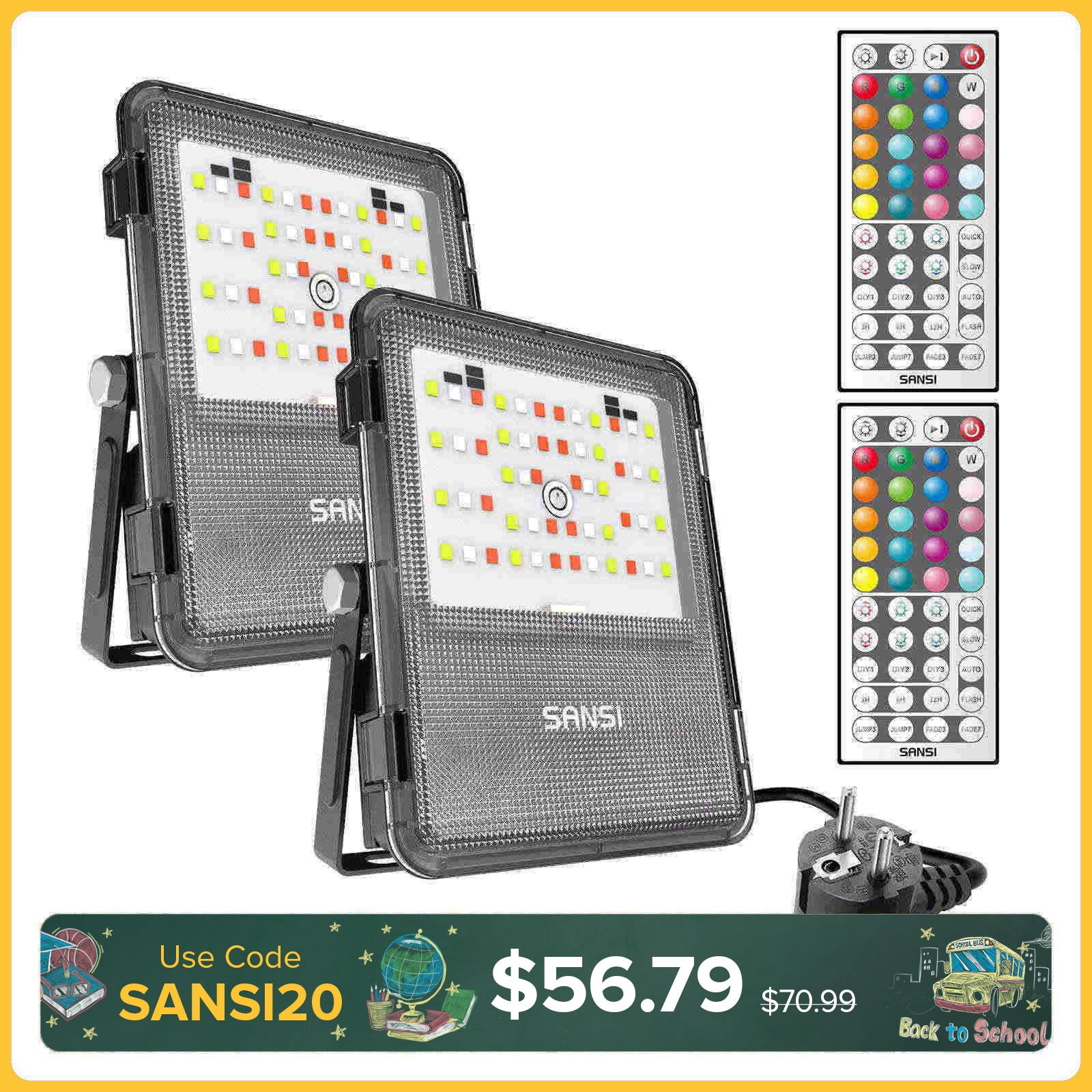 20W RGB LED Flood Light (EU ONLY)