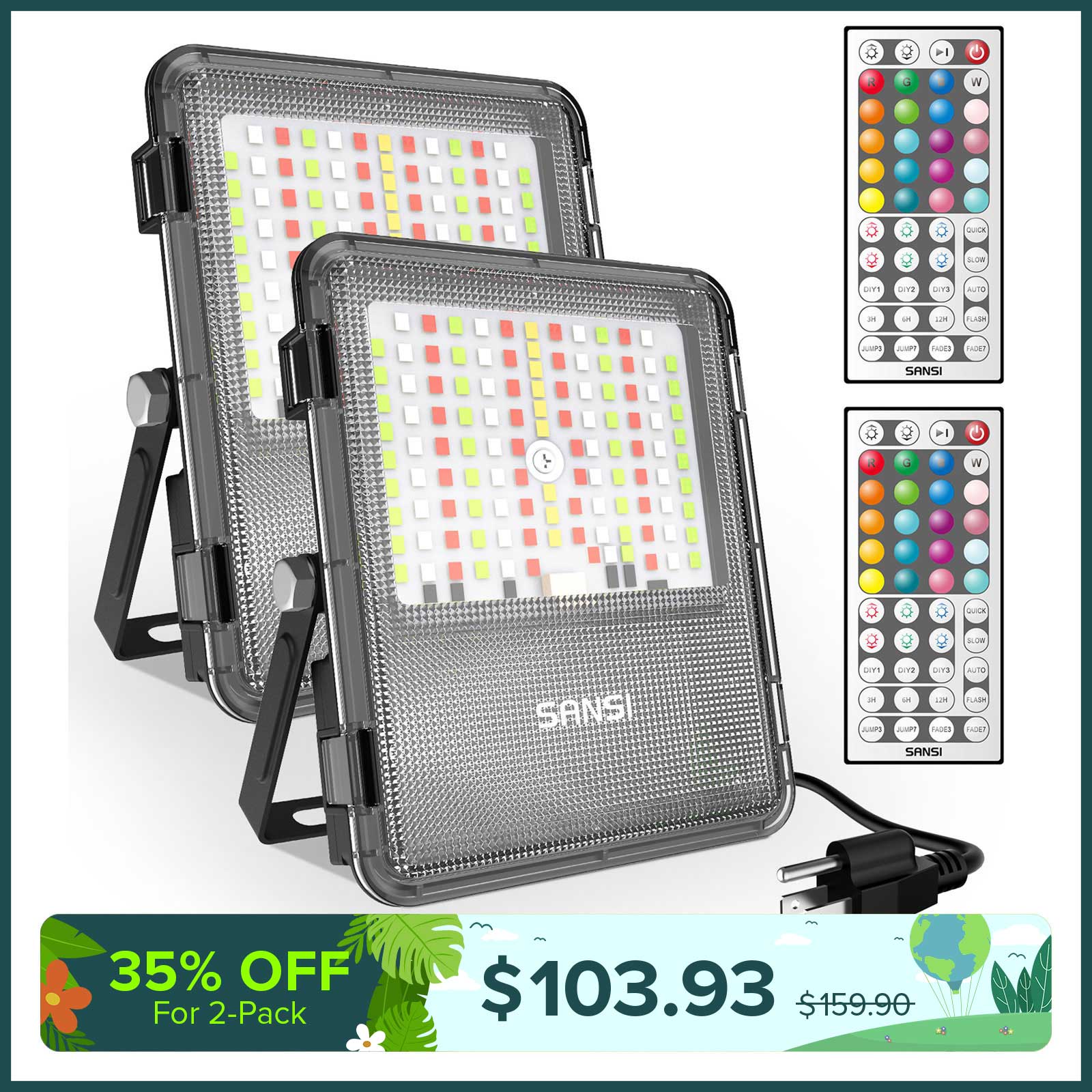 160 W RGB-LED-Flutlicht (NUR USA)