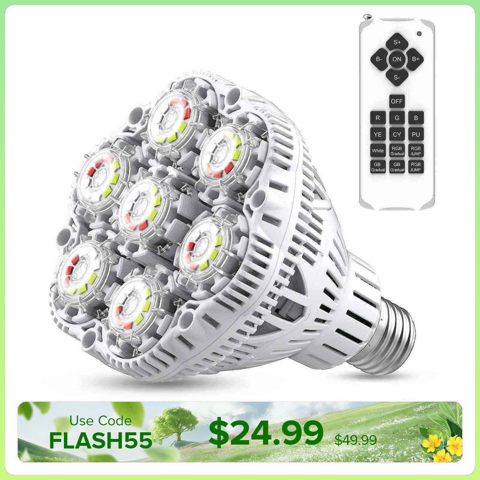BR30 30W LED RGB Pool Light Bulb (US ONLY)