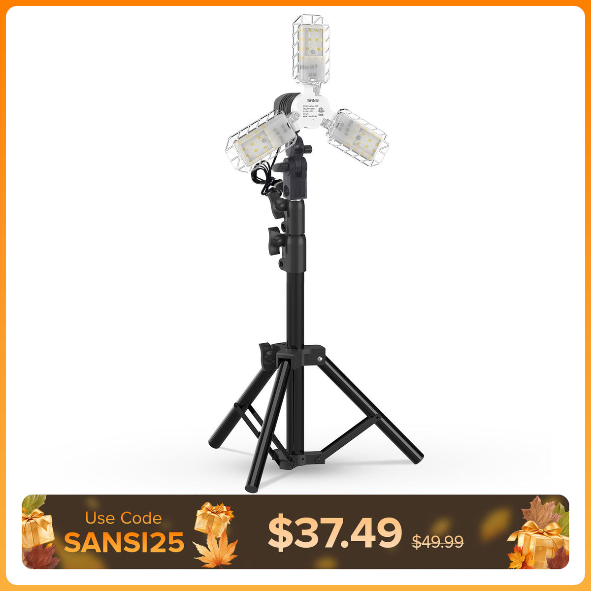 30W Verstellbare LED-Arbeitsleuchte mit Ständer (NUR USA)