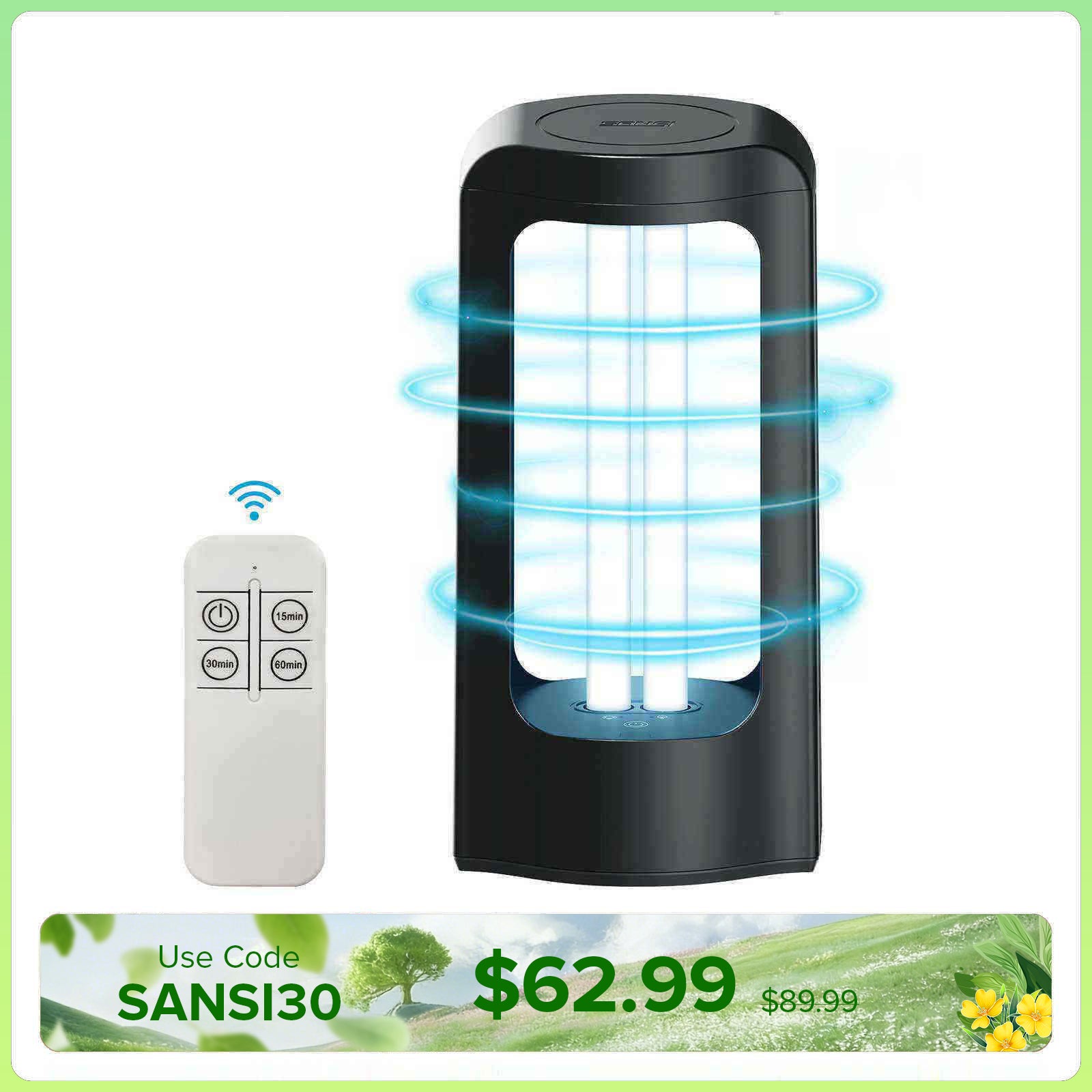 42W UV Light Sanitizer with Remote Control